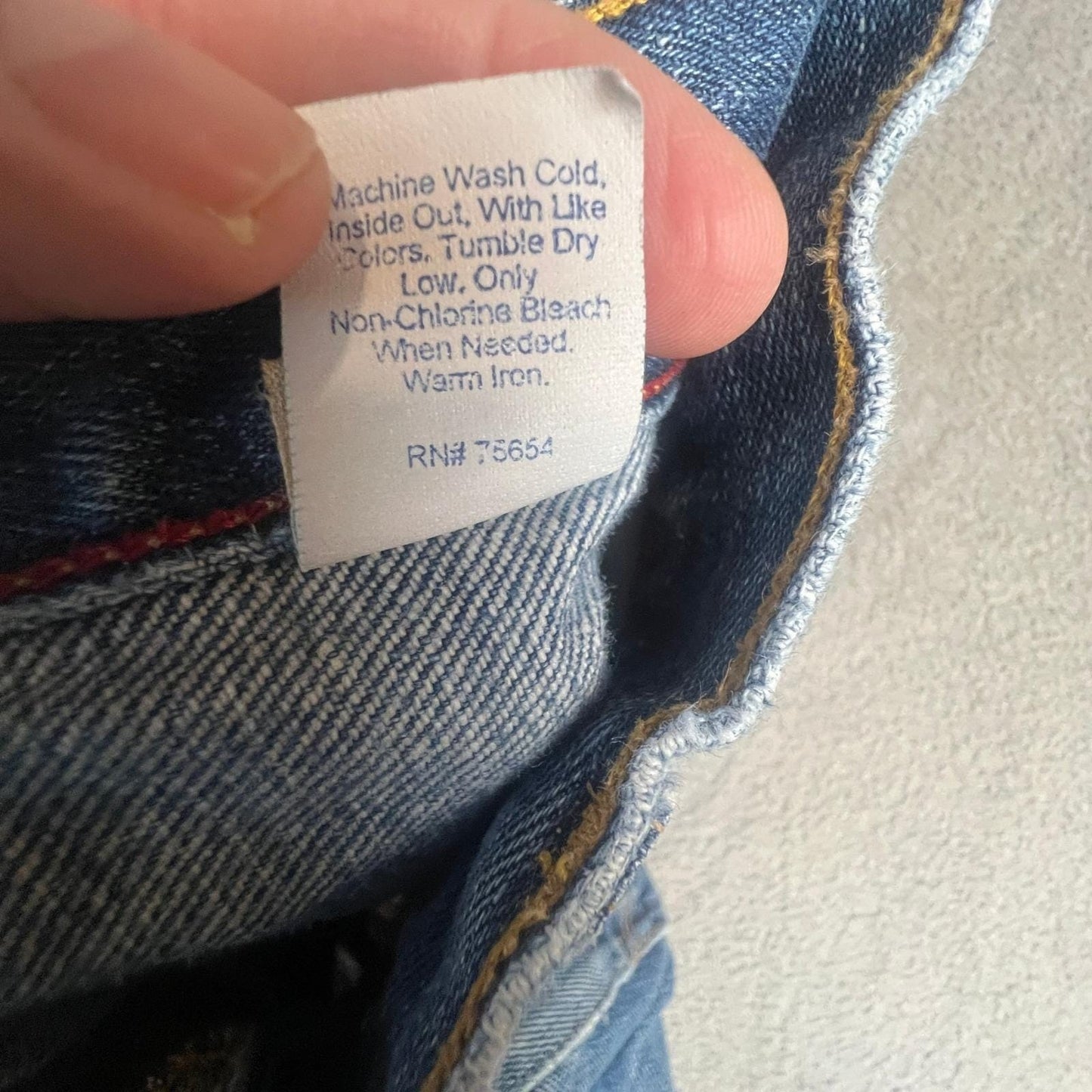 Vintage Y2K Abercrombie & Fitch Mens 31x28 Blue Faded Raw Hem Straight Leg Jeans