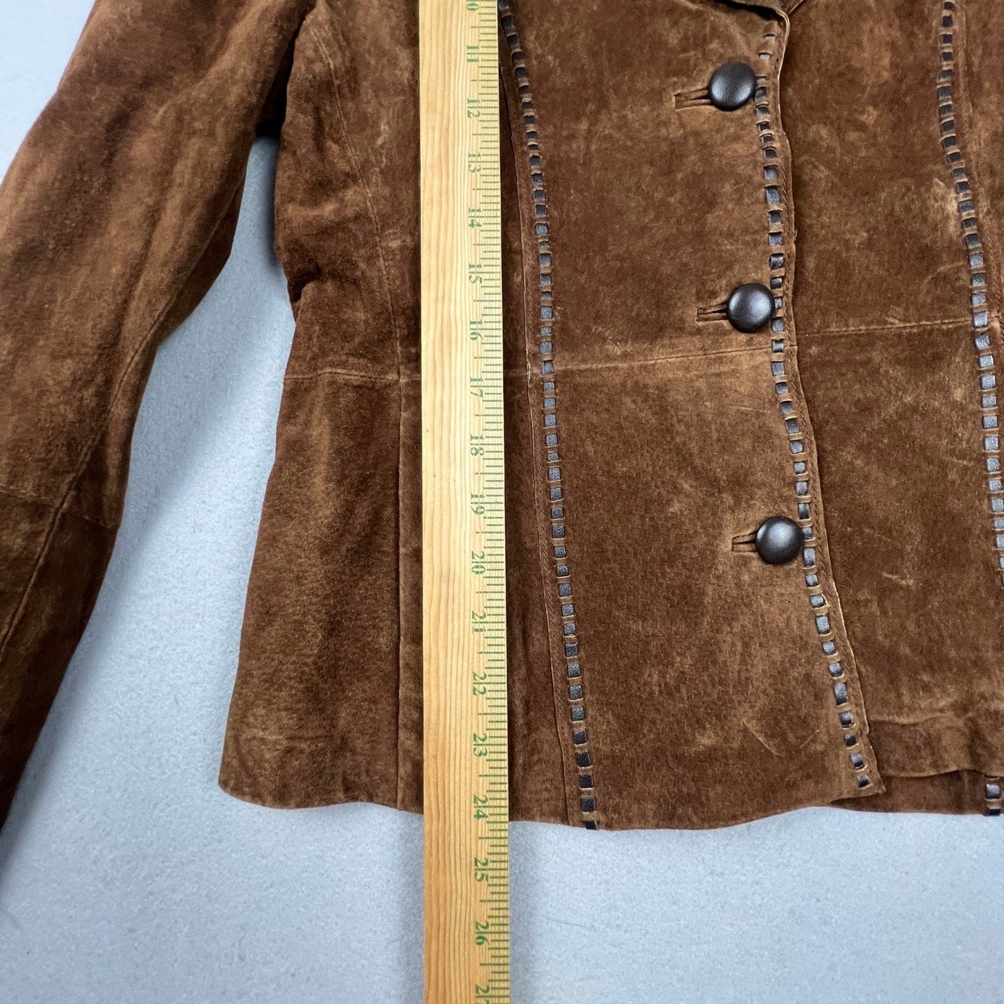 VTG Venus Williams Wilsons Leather Suit Set Womens M Brown Suede 3pc Western Y2K