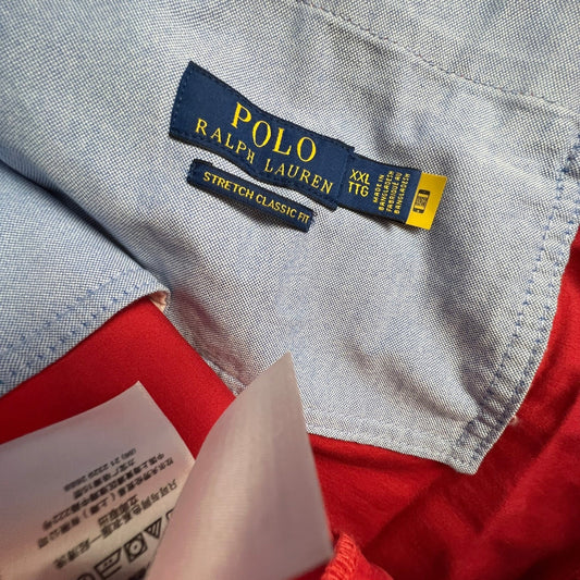 Polo Ralph Lauren Shorts Mens XXL Red Stretch Classic Fit Elastic Waist Chino