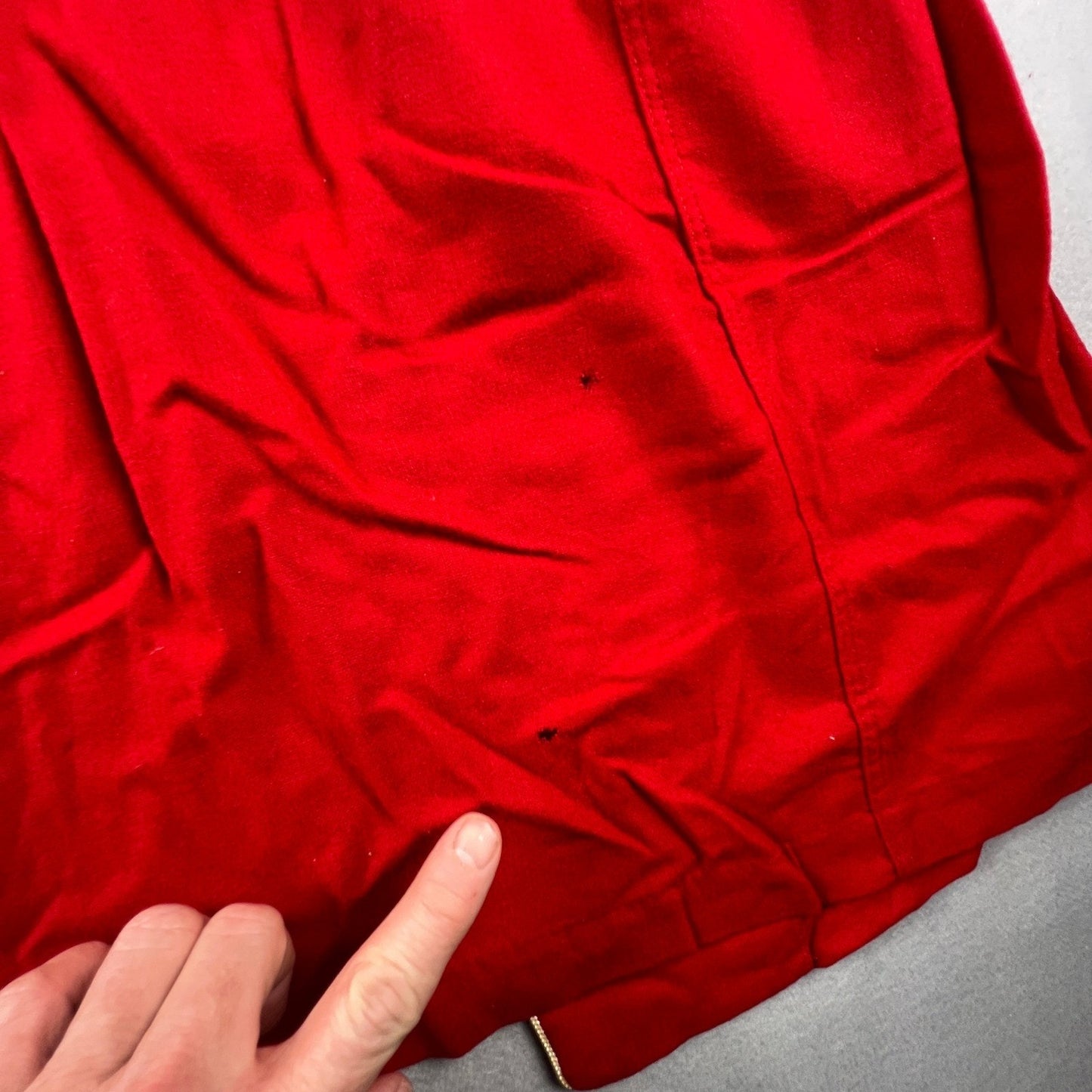 VTG Pendleton Robe Womens Medium Red Wool Piping Belted Loungewear Classic