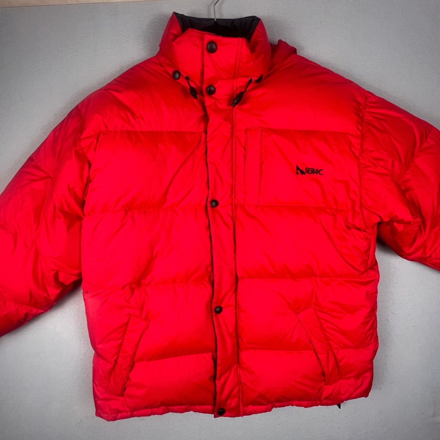 Serac Puffer Jacket Mens XL Red Down Insulated Heavy Winter Coat Gorpcore VTG