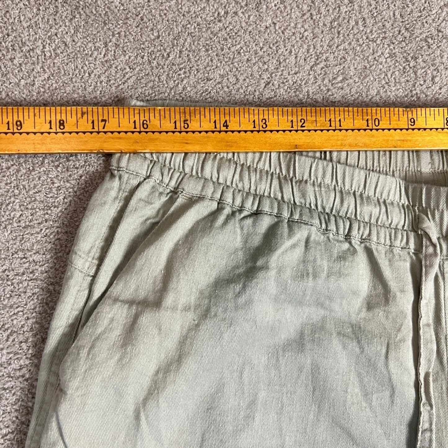 32 Degrees Cool Pants Linen Blend Women's M Light Green Drawstring Waist Wide