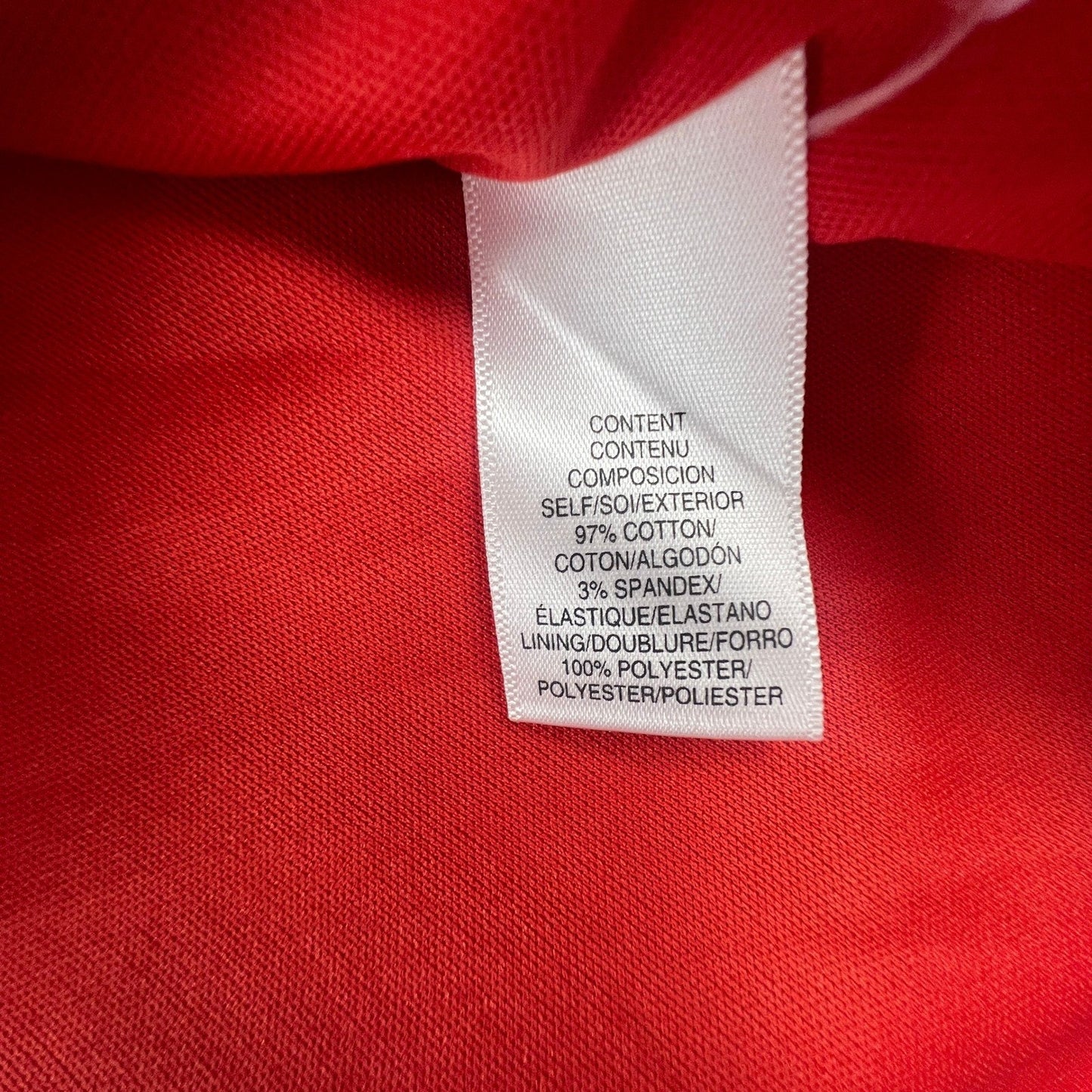Red Cotton Blend Maxi Dress L Smocked Back A Line Summer Vacation Chic Classic