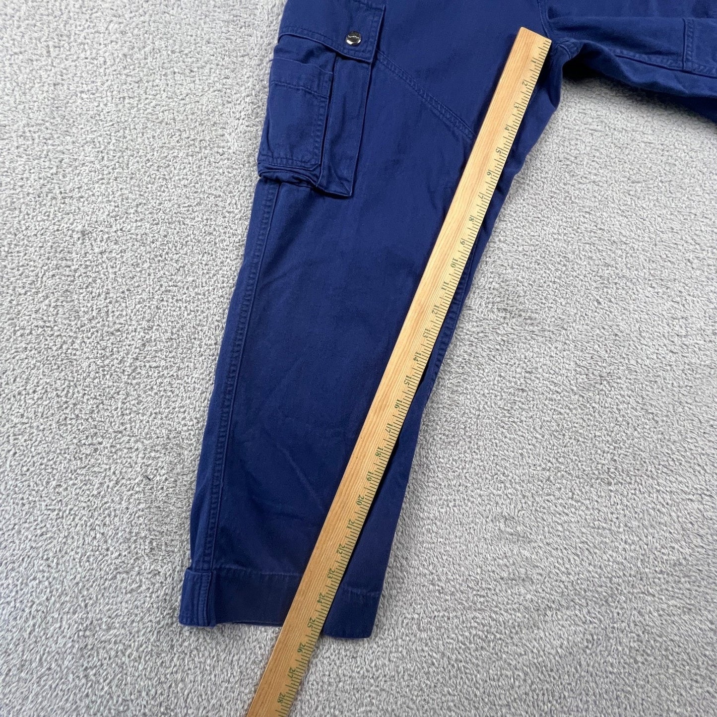 Lauren Ralph Lauren Cargo Utility Pants Womens Size 6 Straight Leg Royal Blue