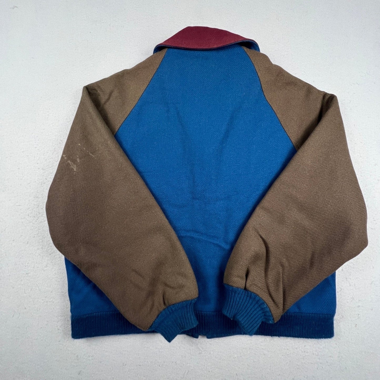 Vintage Pendleton Lobo Wool Bomber Jacket Mens XL Blue Brown Vintage Thinsulate