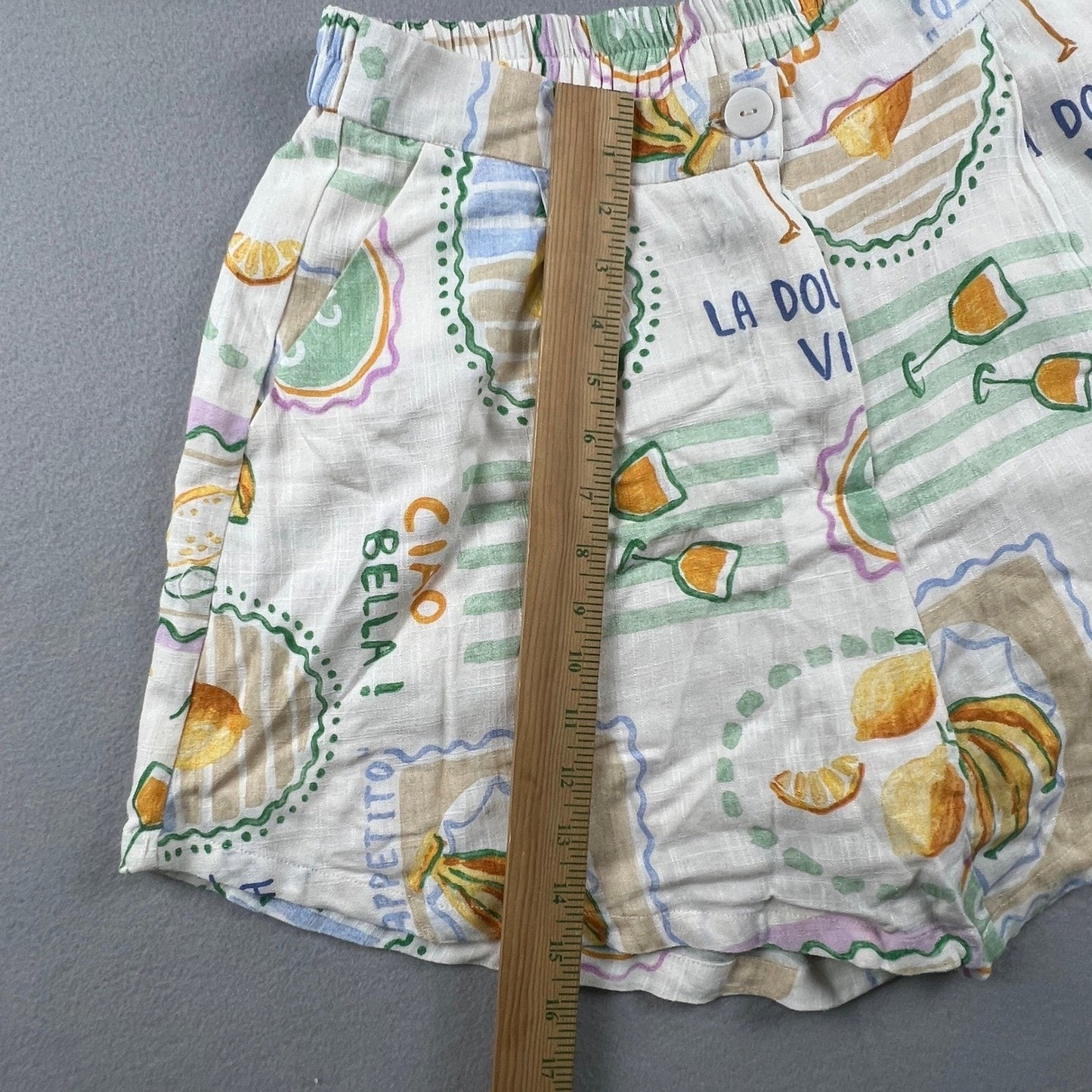 Paper Heart Anthropologie Set Women Large Linen Blend Retro Summer Italy