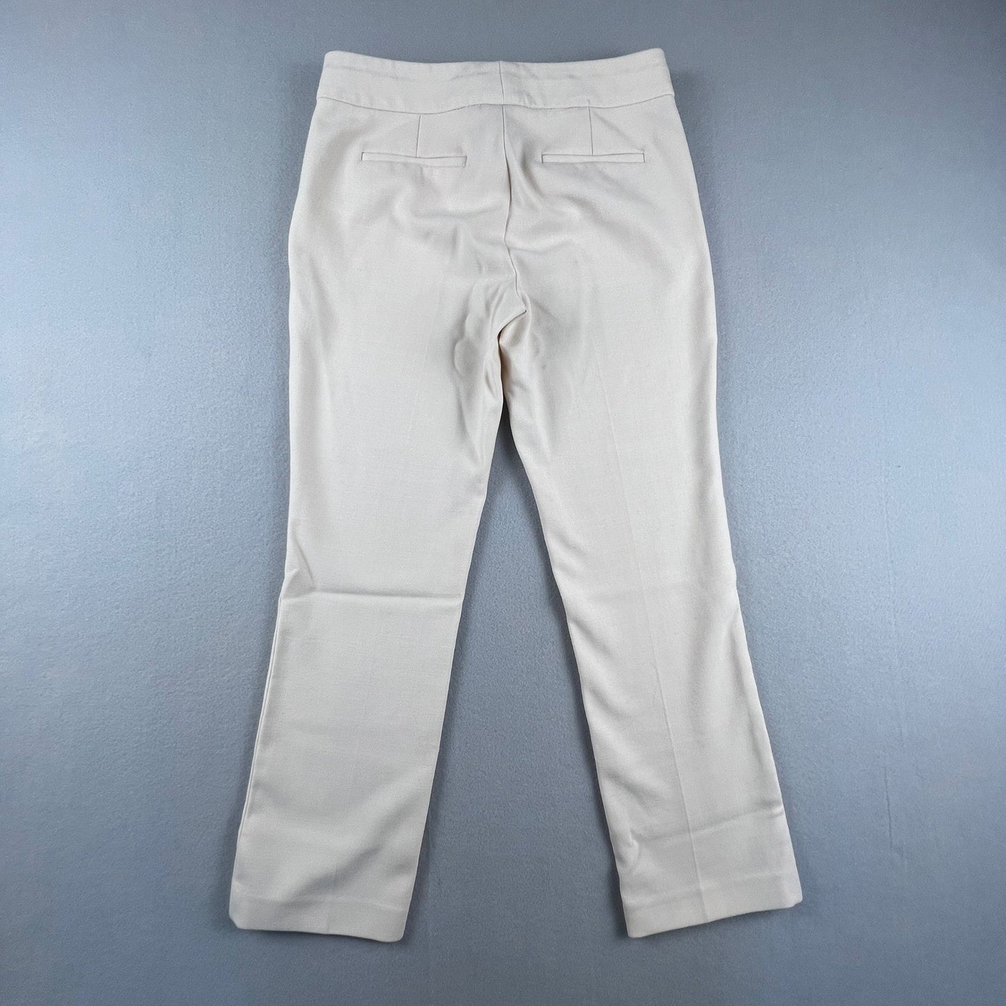 J.Crew Campbell Dress Pants Womens 2 Beige Wool Blend Tailored Career Trousers