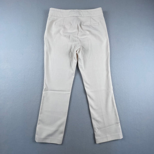 J.Crew Campbell Dress Pants Womens 2 Beige Wool Blend Tailored Career Trousers