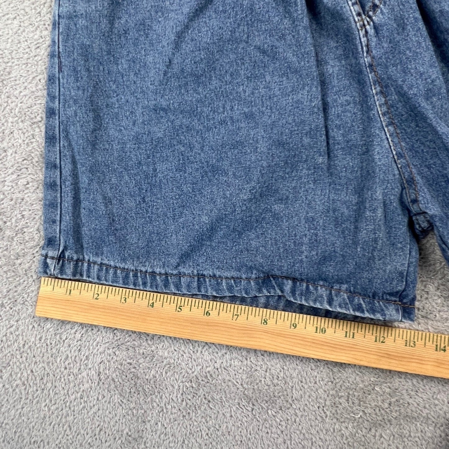 Retro Mom Aesthetic Denim Shorts Womens XS Blue Elastic High Waist VTG