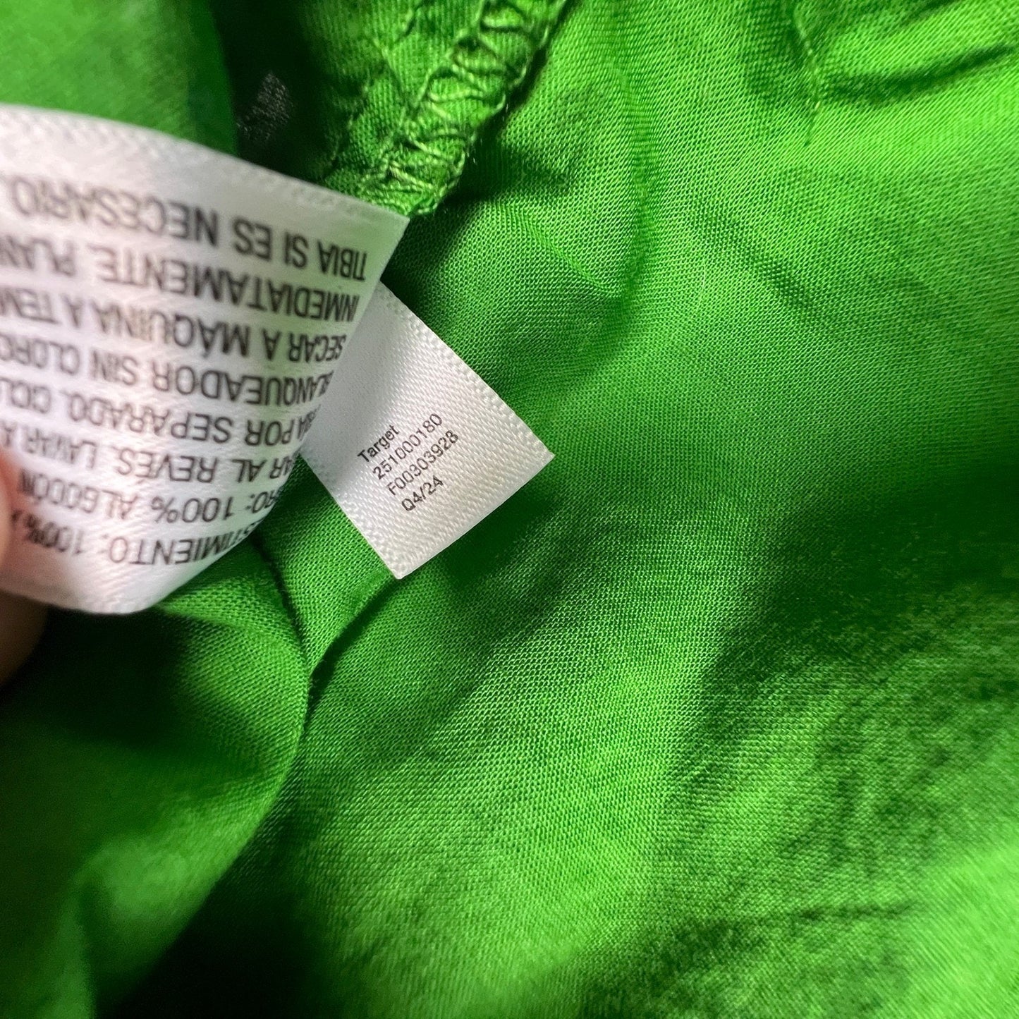 Kate Spade Eyelet Crop Top Womens Large Green Cotton Sleeveless Preppy Summer