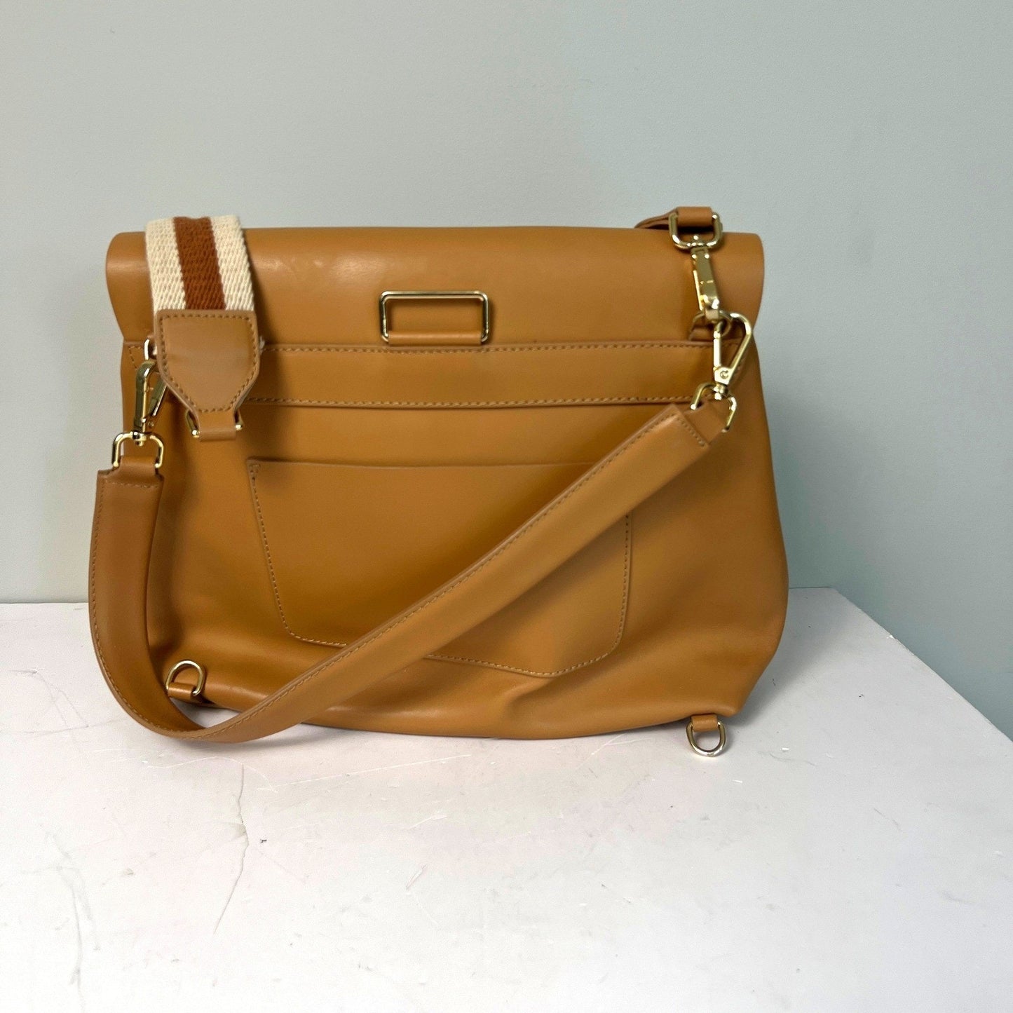 Paola Nutti Purse Bag Womens Large Tan Leather Made in Italy Elegant Boho