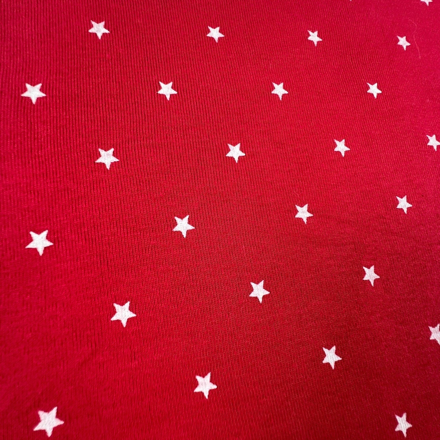 Patriotic Tank Top XL Red Star Print Cotton Casual American Christopher & Banks