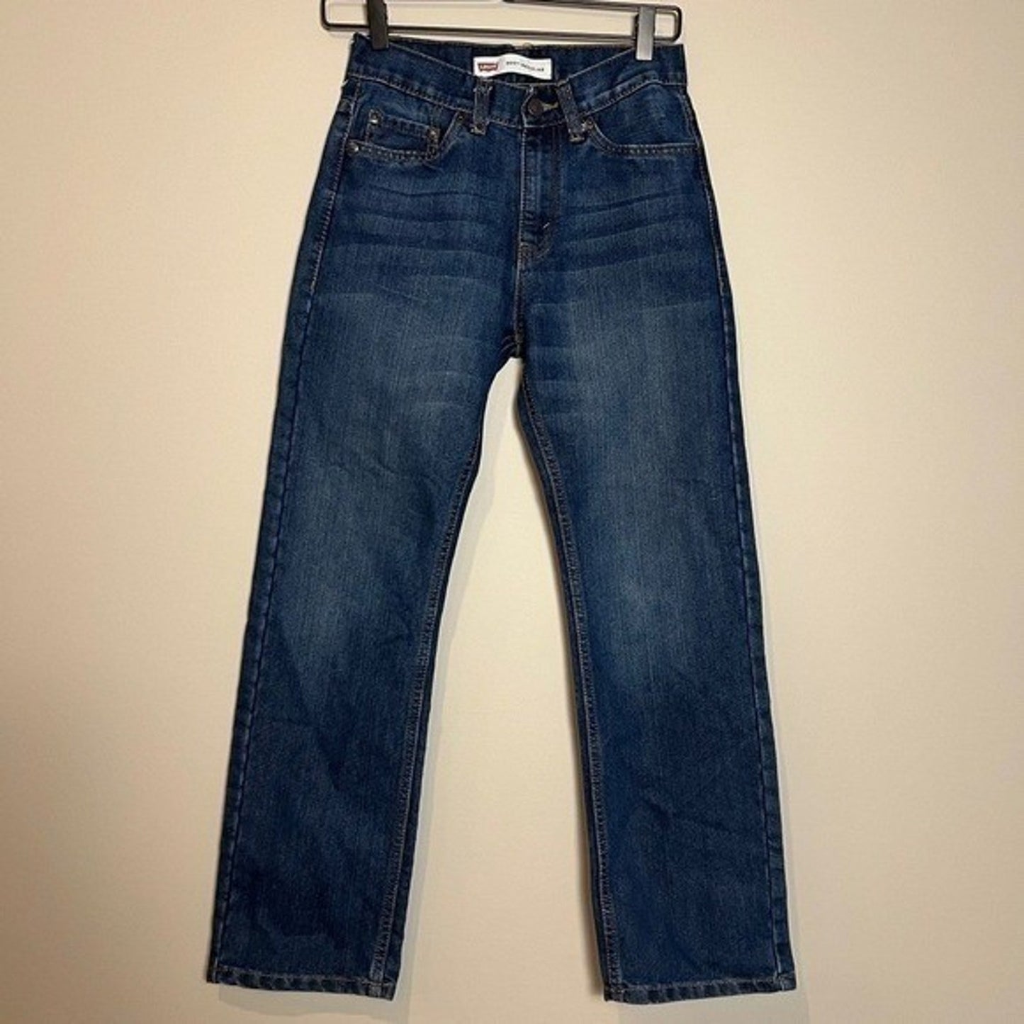 Levi's 505 Jeans Women's Size 14 Slim Fit 25 x 27 Dark Wash Denim Regular Cowboy