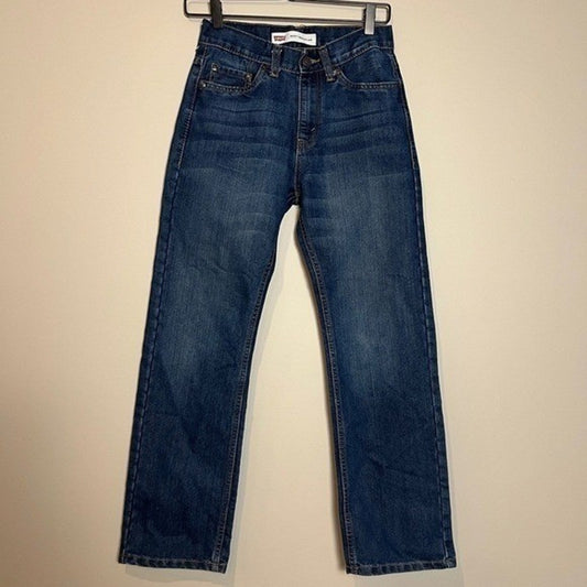 Levi's 505 Jeans Women's Size 14 Slim Fit 25 x 27 Dark Wash Denim Regular Cowboy