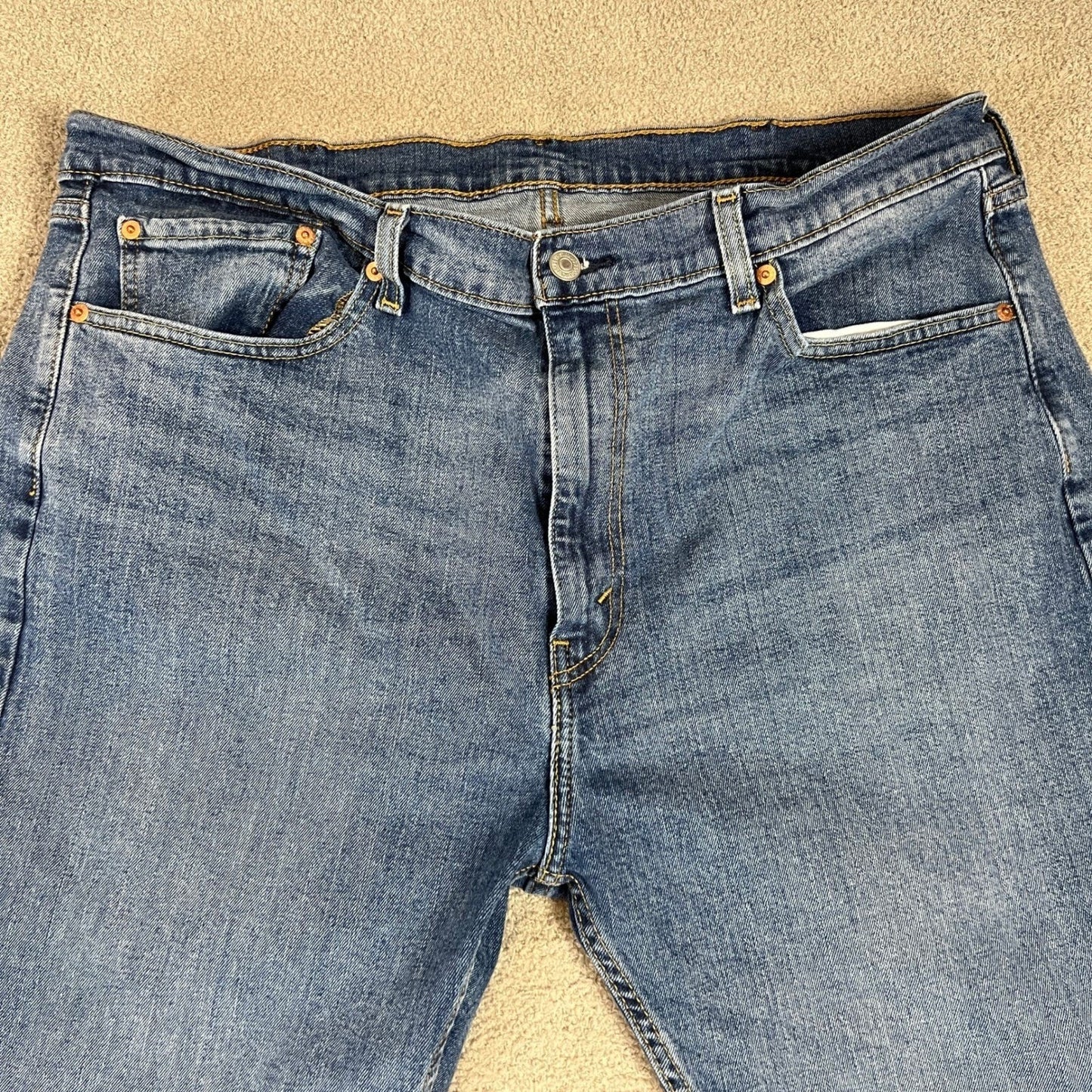 Levi's 505 Jeans Men's 40x32 Blue Denim Stretch Straight Leg