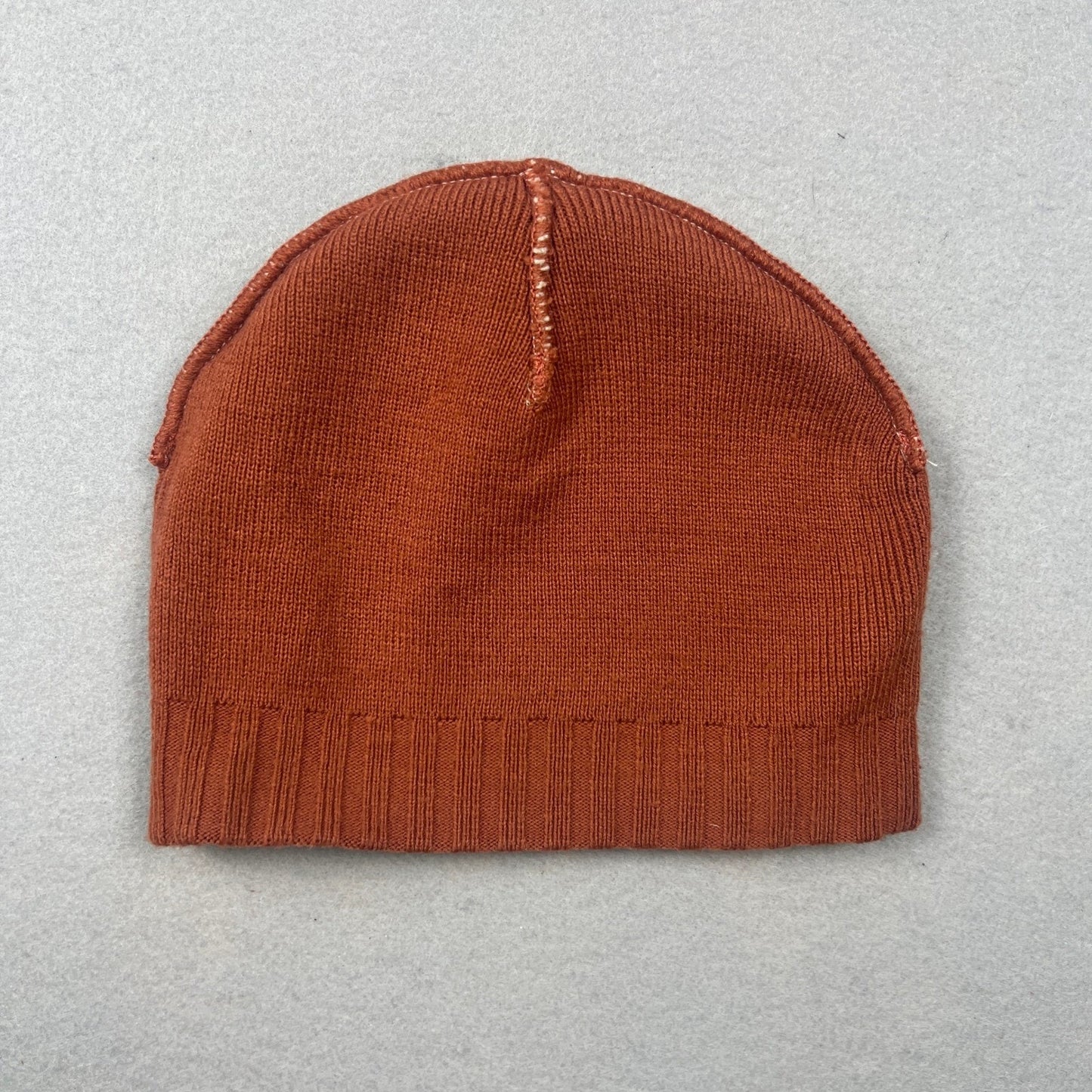 Carhartt Beanie Hat AOP Cream Orange Logo Knit Winter Streetwear RARE Collectors