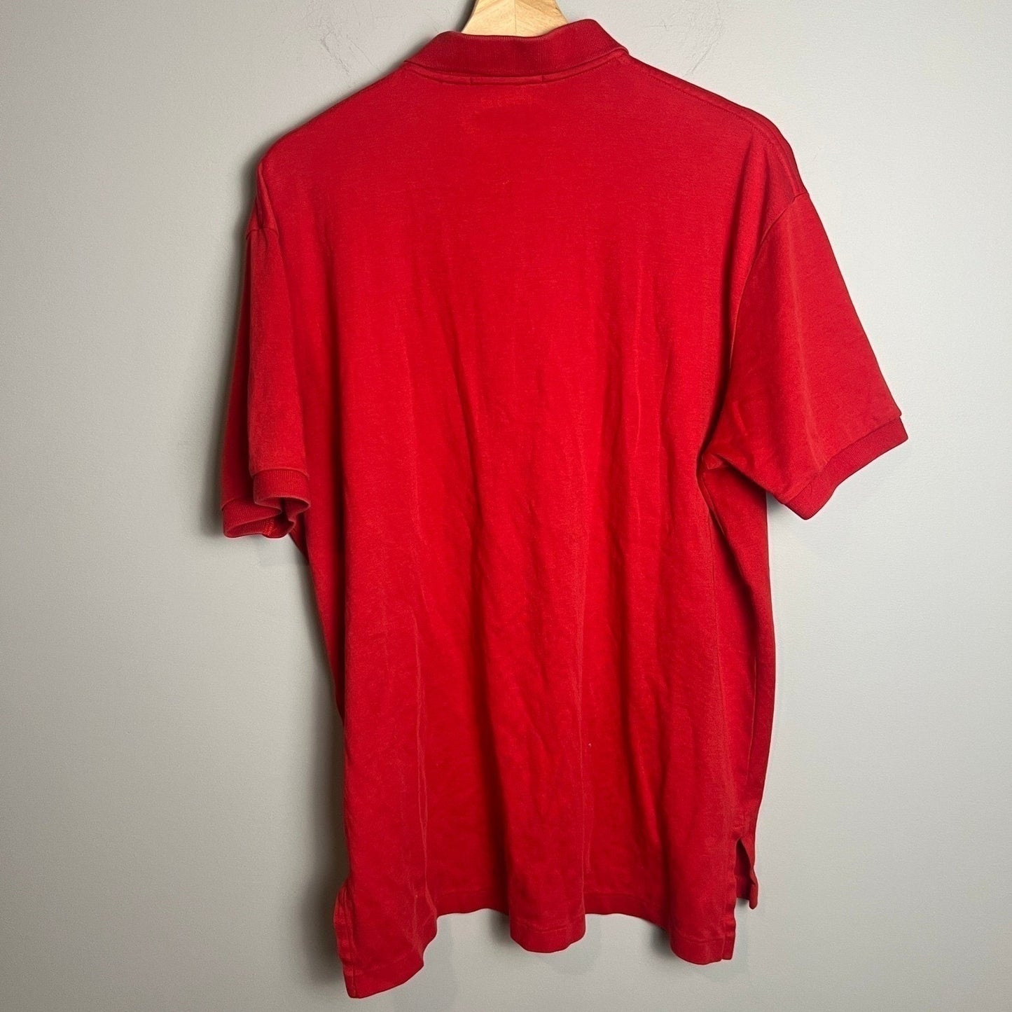 Polo Ralph Lauren Polo Shirt Mens Large Red Classic Fit Embroidered Pony Horse