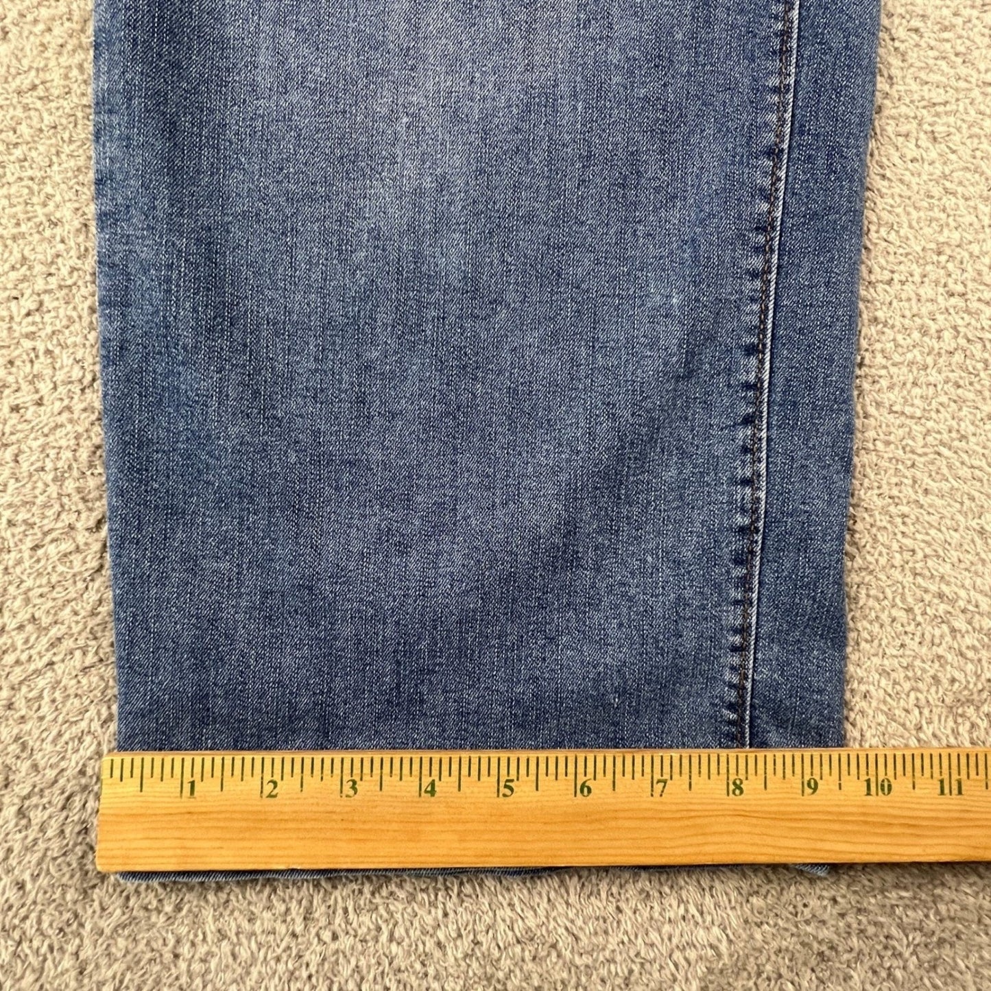 Ella Moss Womens Wide Leg Crop Jeans Size 4 Medium Wash Blue Denim High Rise