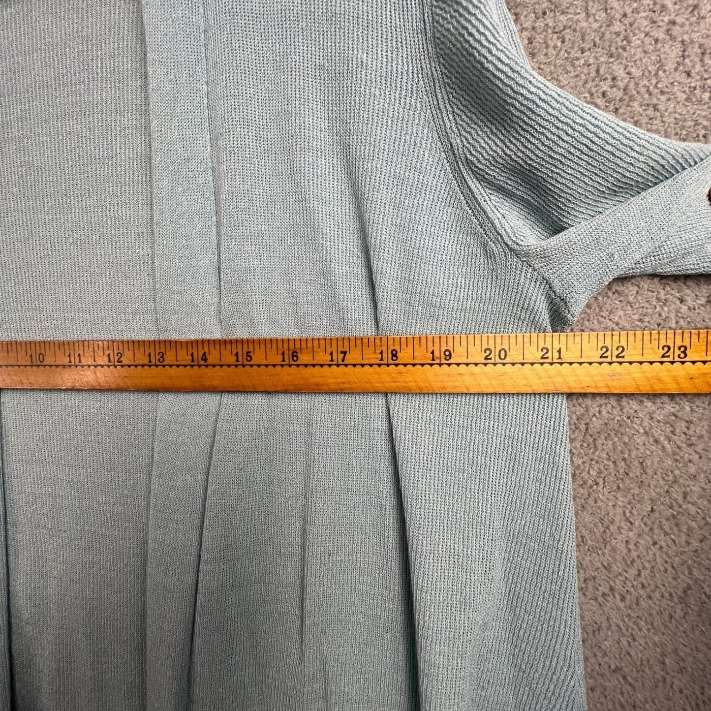 Eileen Fisher Cardigan Sweater XL Linen Blend Ribbed Open Front Lt Blue