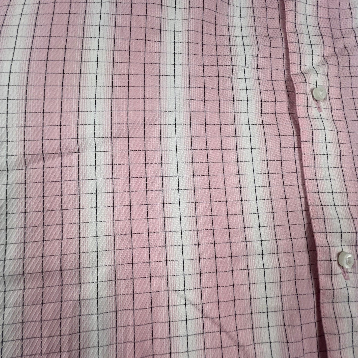 Enyce Button Down Shirt Mens XL Pink Plaid Woven French Cuff Contrast Y2K Urban
