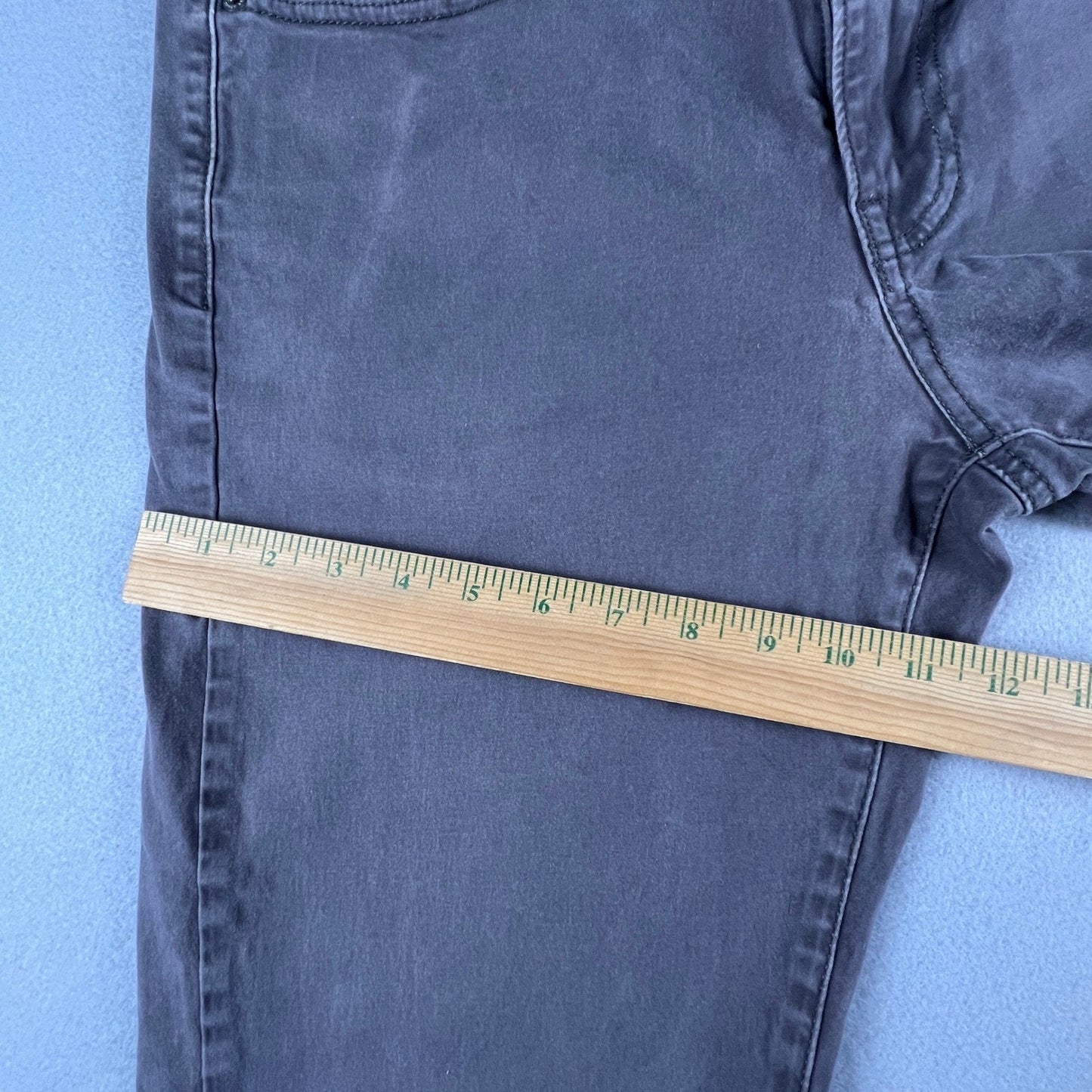 Lucky Brand 410 Athletic Slim Pants Mens 34x30 Gray Stretch Casual Chino Denim