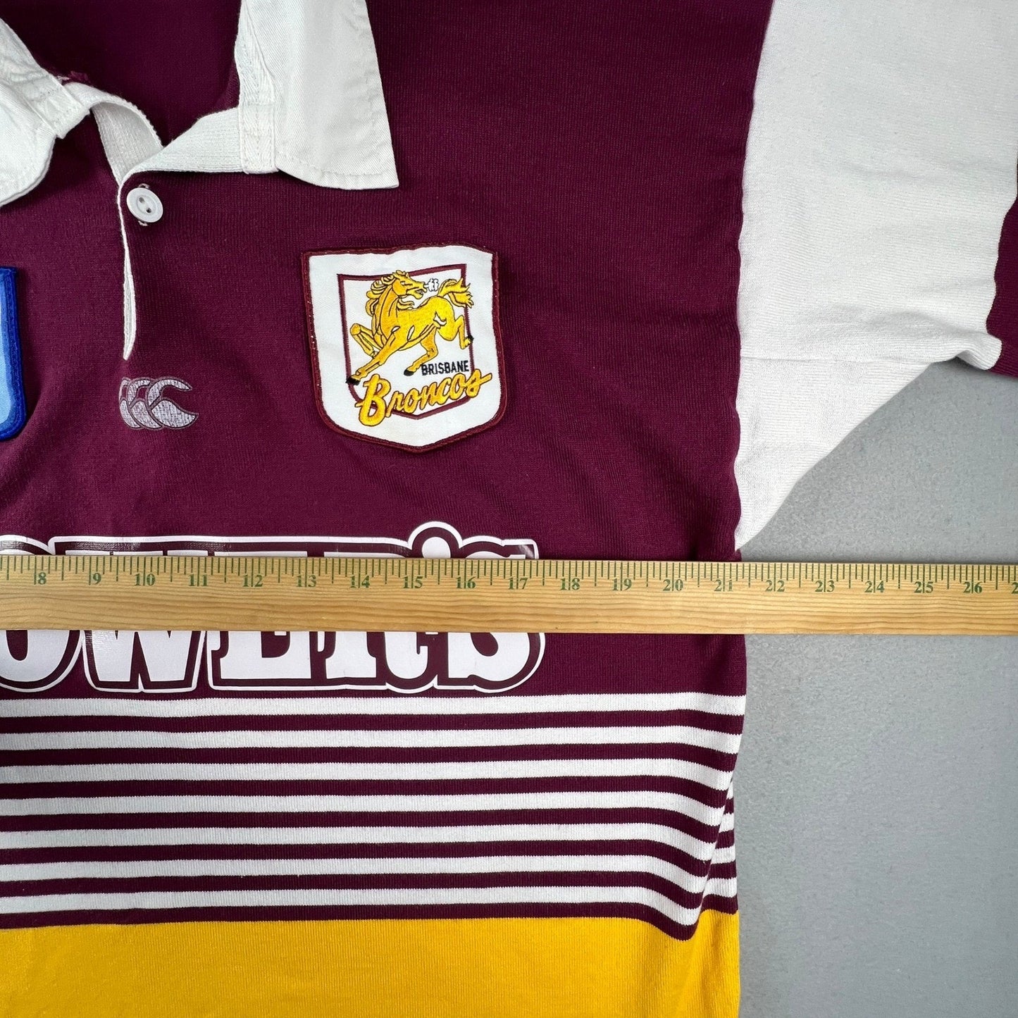 Vintage Brisbane Broncos Canterbury Rugby Jersey Mens XL Power's 90s NSW RL wow
