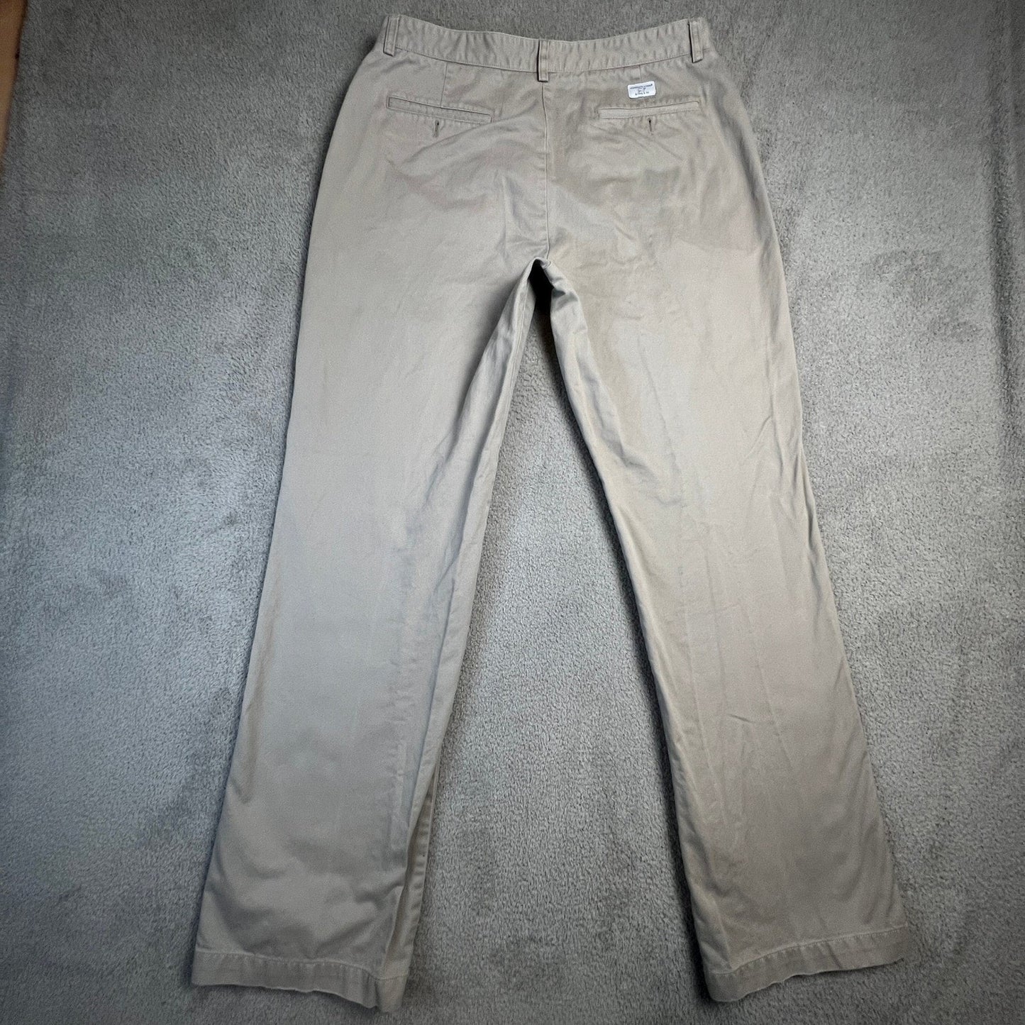 Vineyard Vines Mens Khaki Pants 36x34 100% Cotton Chino Straight Leg Tan