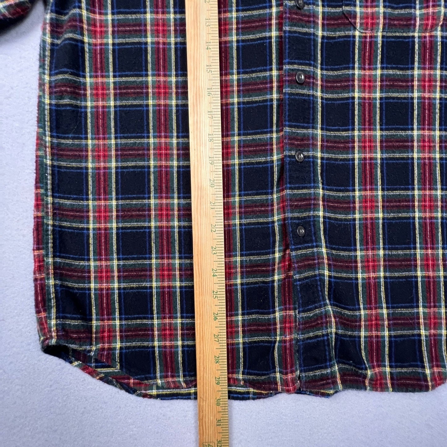 VTG L.L. Bean Flannel Shirt Mens Medium Regular Plaid Cotton Outdoor Casual