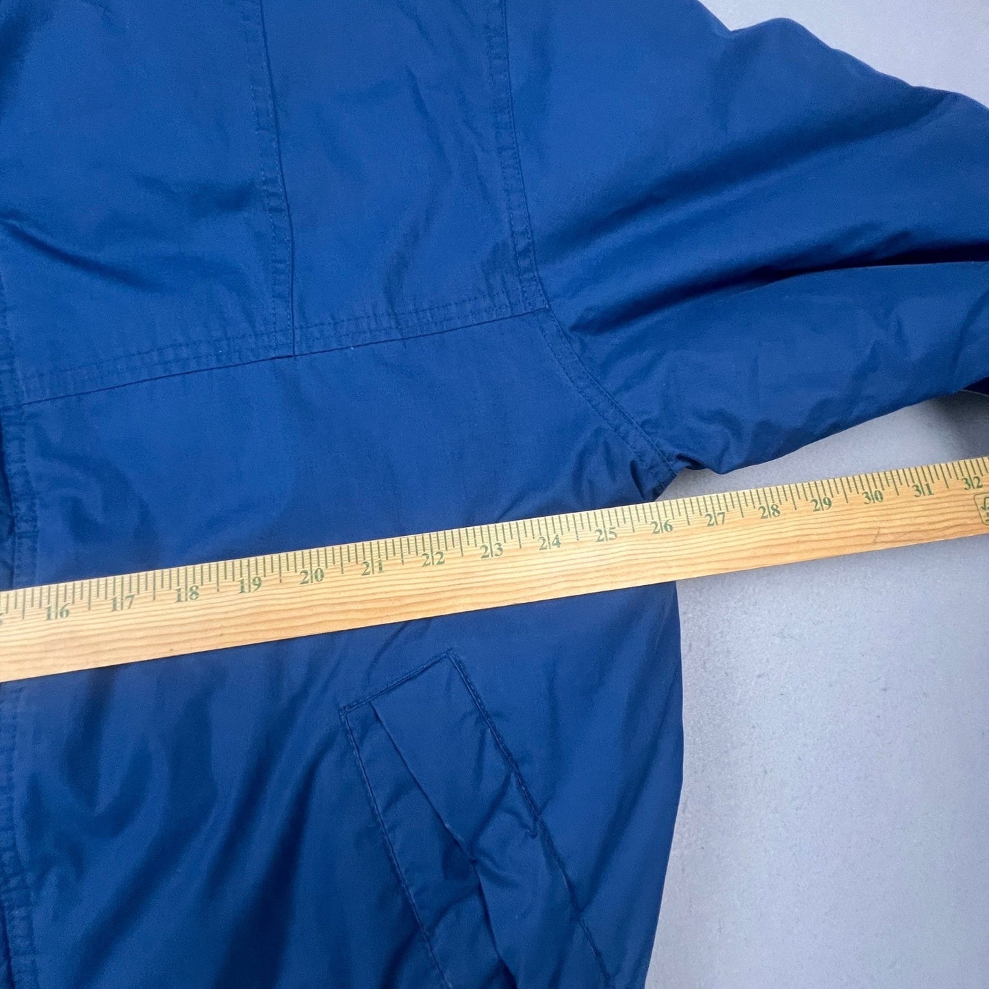 Members Only Down Puffer Jacket Mens XL Blue Vintage 80s Elbow Patches Ski Coat