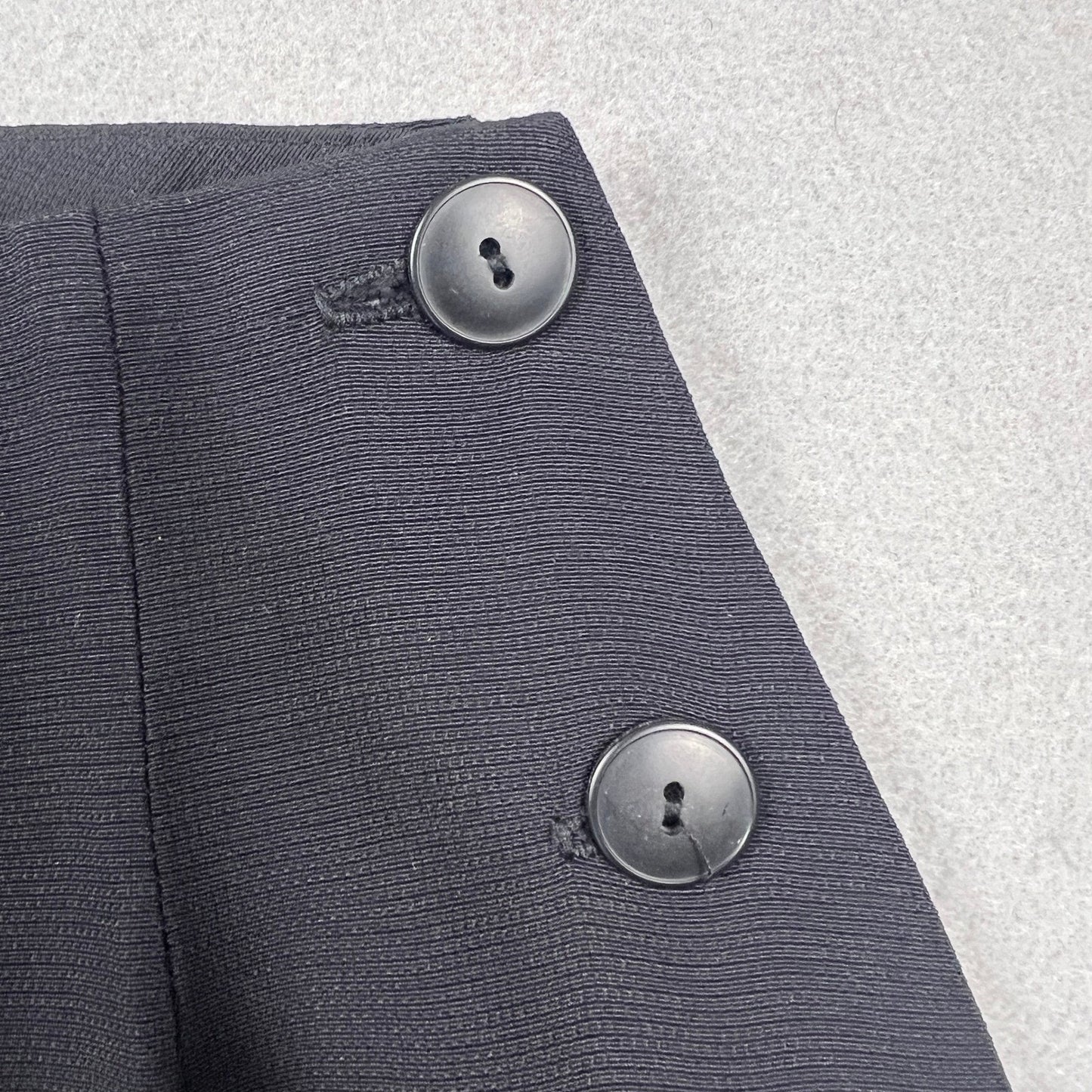 VTG 90s Lasting Impressions Maxi Skirt 8 Black Side Button Slit High Waist