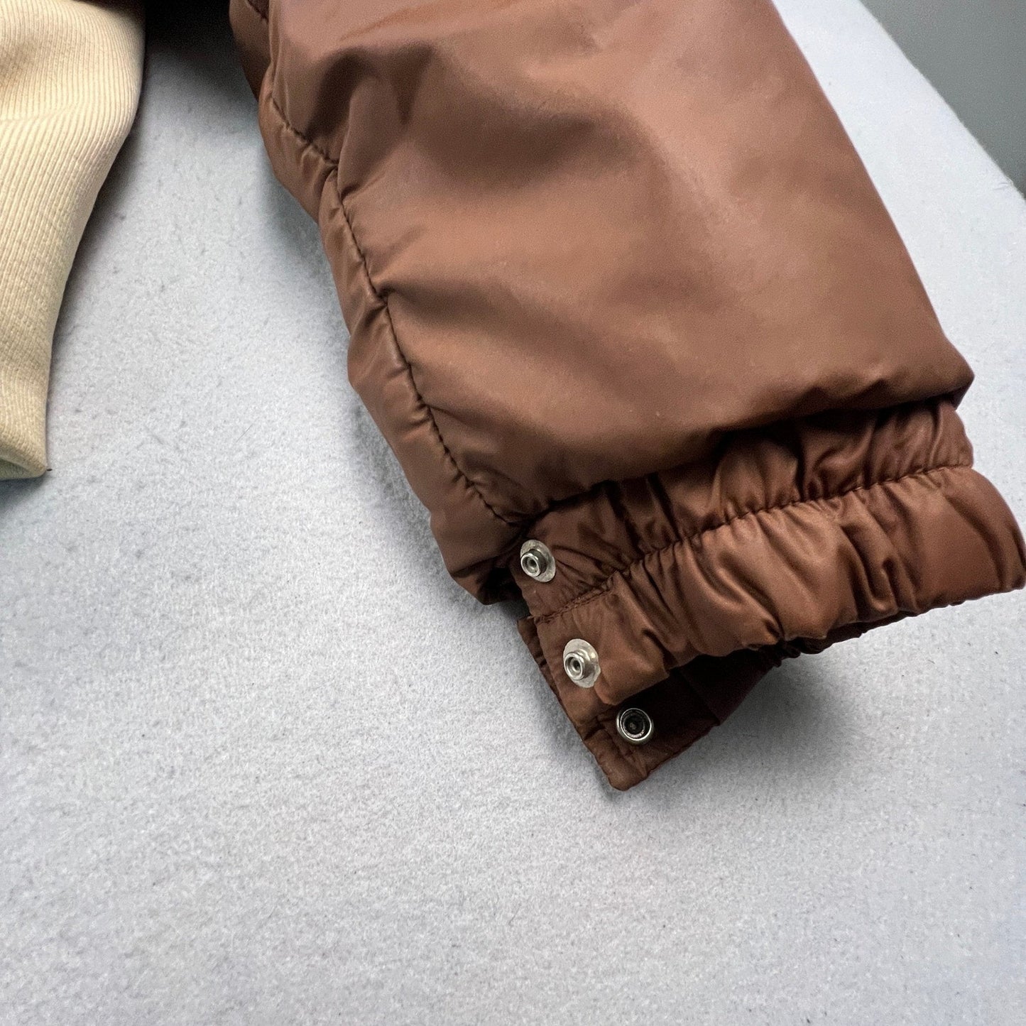 VTG Alpine Designs Goose Down Puffer Jacket XL Brown USA Made Ski Coat RARE Warm