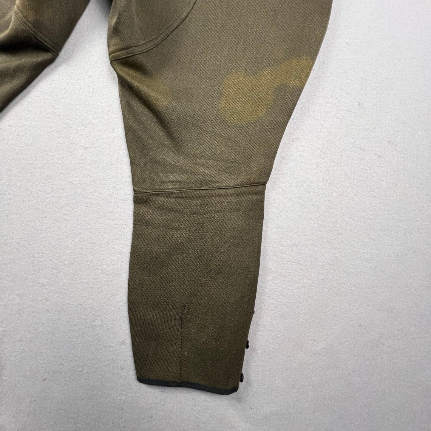 VTG 1940s Wool Riding Breeches Jodhpurs Button Cuff Equestrian Military Style