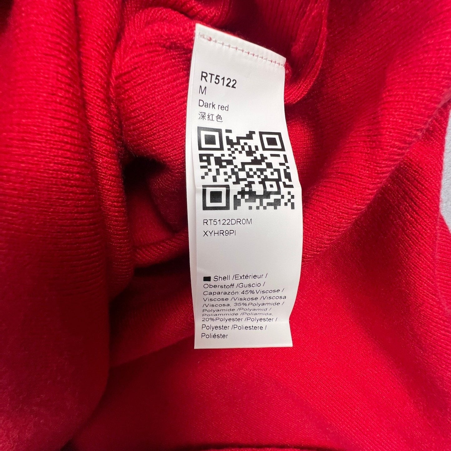 Knit Wrap Midi Dress Women M Red Tie Waist Long Sleeve Cocktail Dress Datenight