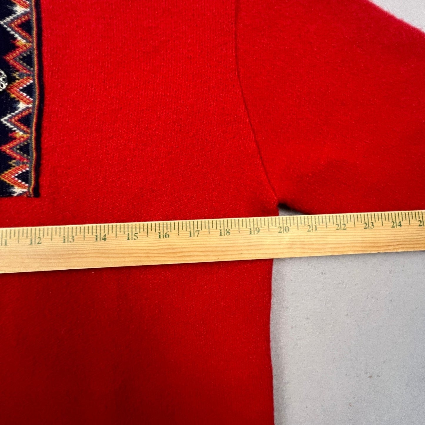 Nordmann Trikotasje Wool Sweater Womens 38 Nordic Clasps Folk Pullover Norway