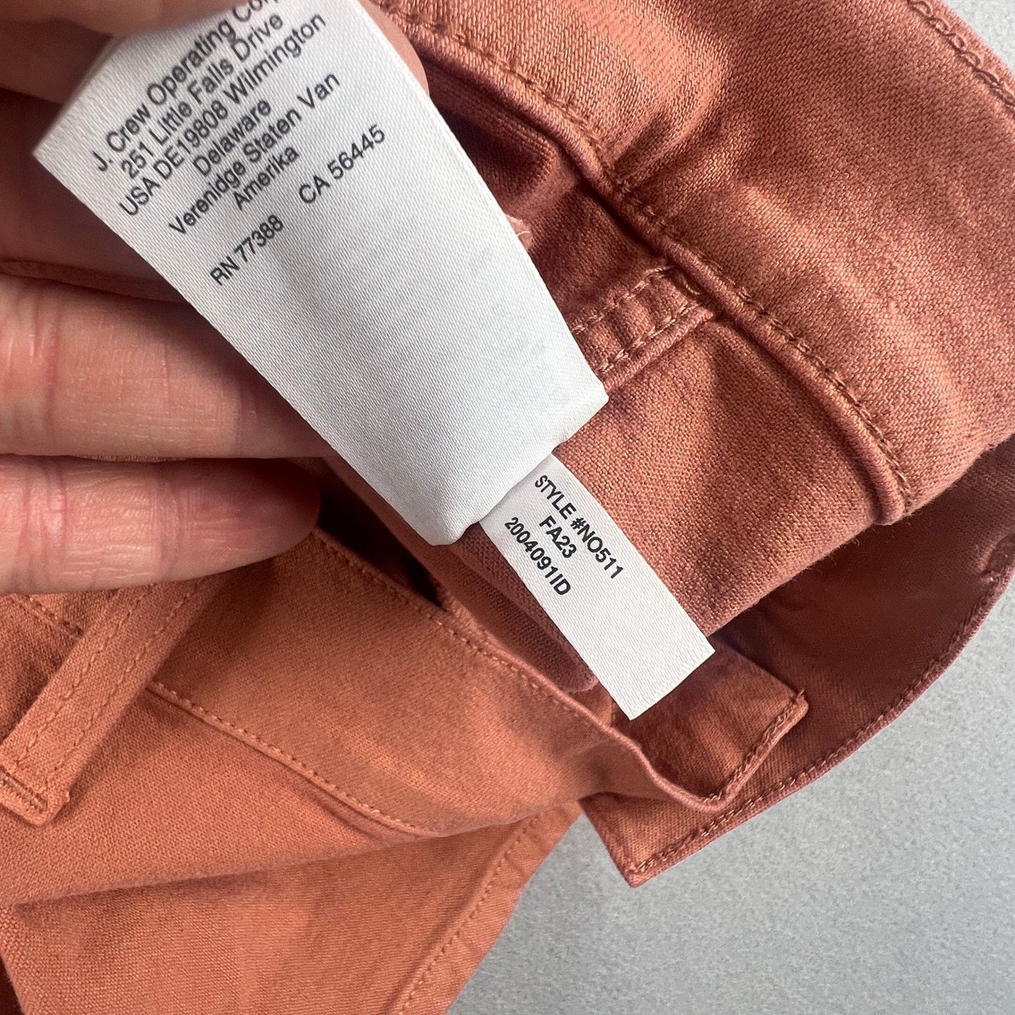 Madewell Patch Pocket Shorts Womens 30 Orange High Rise Utility Summer Casual