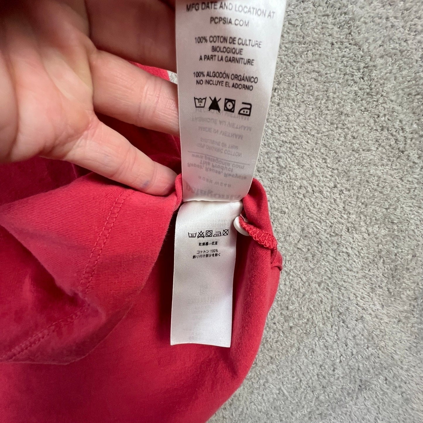 Patagonia Mens Polo Shirt Medium Red Organic Cotton Fitz Roy Trout Logo Casual