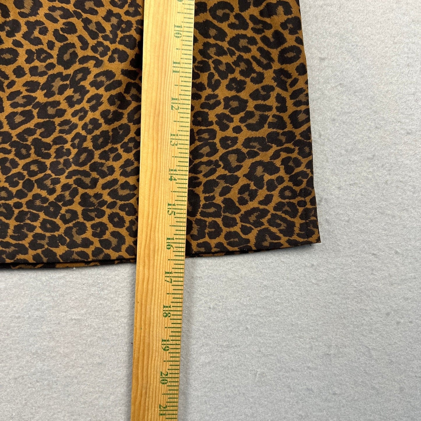 Vtg 90s Y2K Exact Change Mini Skirt Women 9 Brown Leopard Print Stretch A-Line