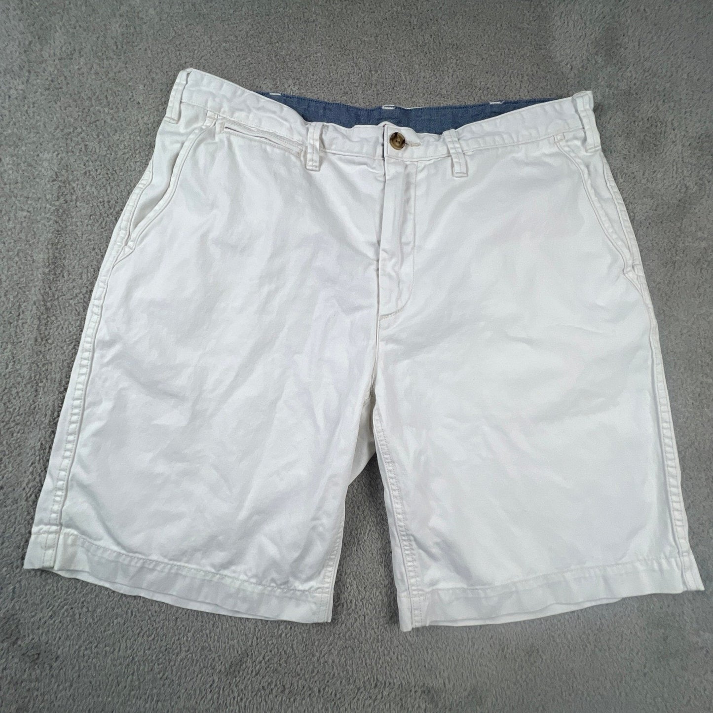 Polo Ralph Lauren Relaxed Fit Chino Shorts Mens 36 Wite Cotton Twill Preppy Golf
