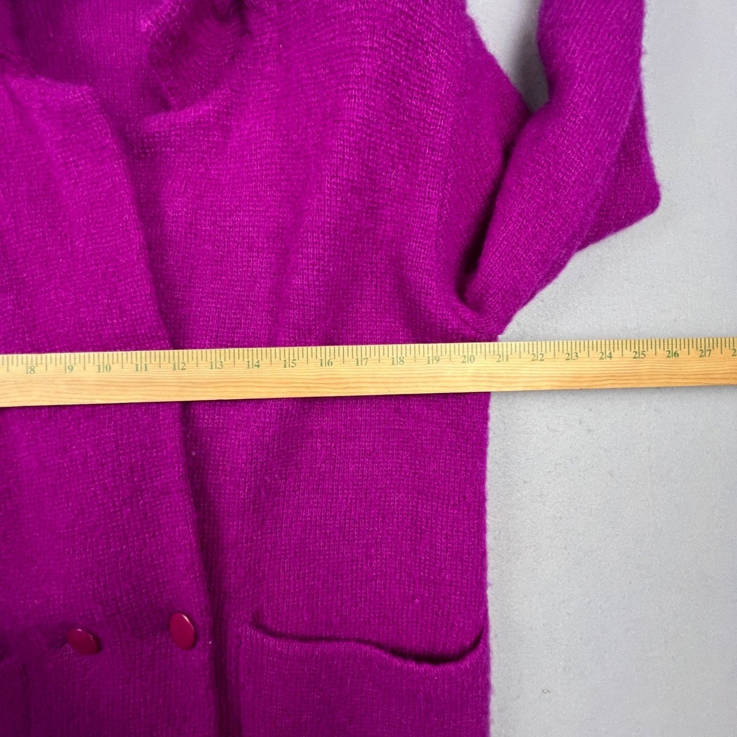 VTG P.G.E. Mohair Wool Cardigan Sweater Womens Medium Fuzzy Coat Classy 90s