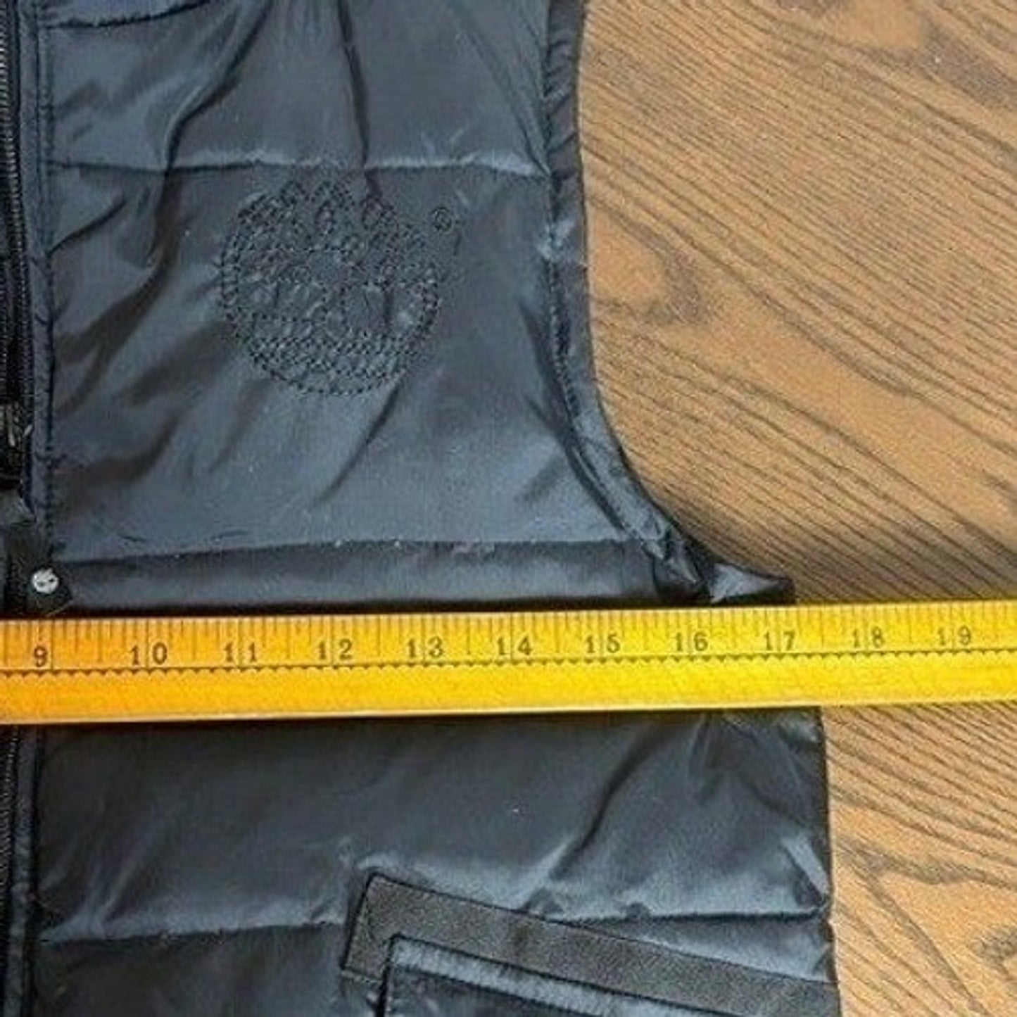 Timberland Vest Women's Large Black Quilted Puffer Streetwear Gorpcore Utility