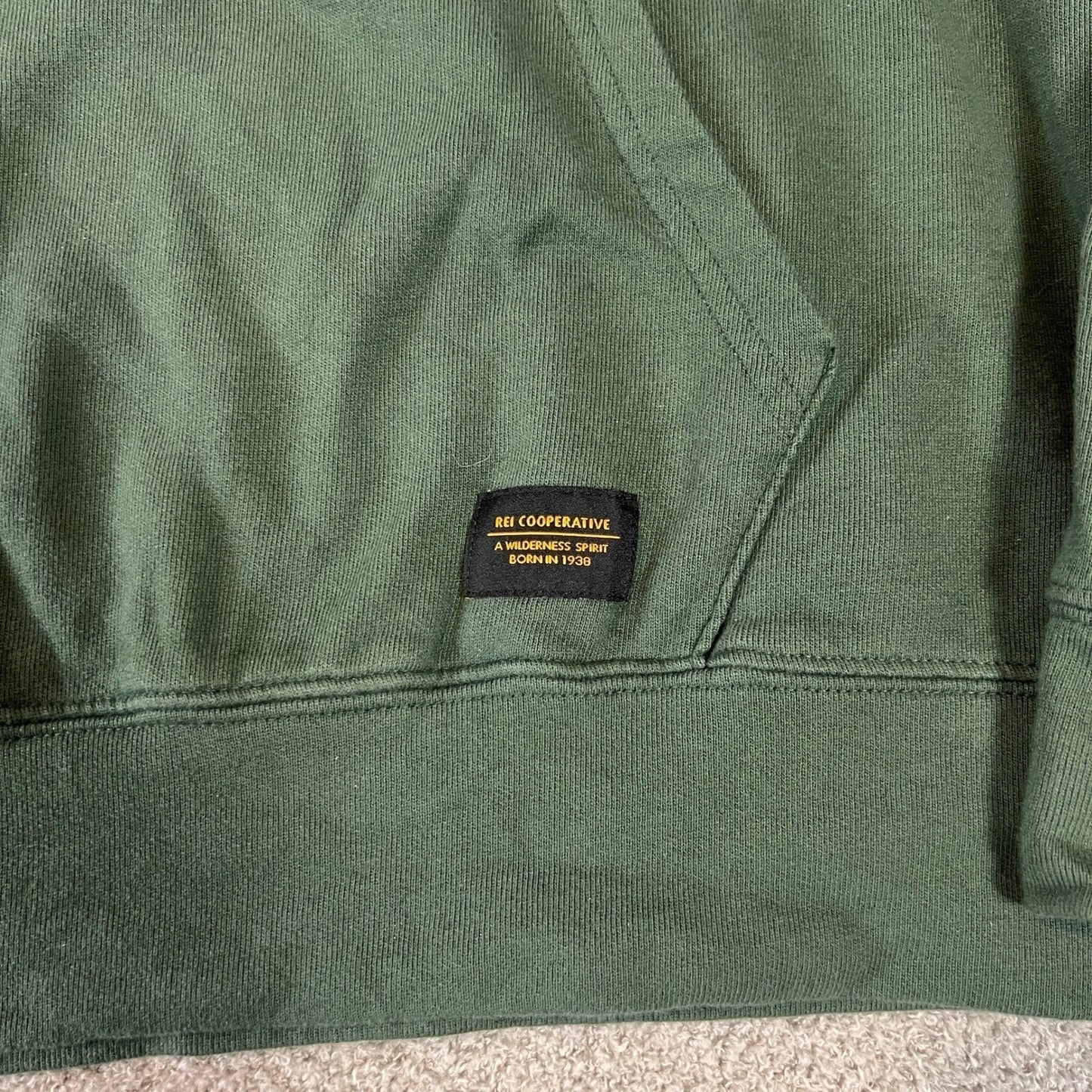 REI Cooperative Men's Green Quarter Zip Pullover Sweatshirt XLarge