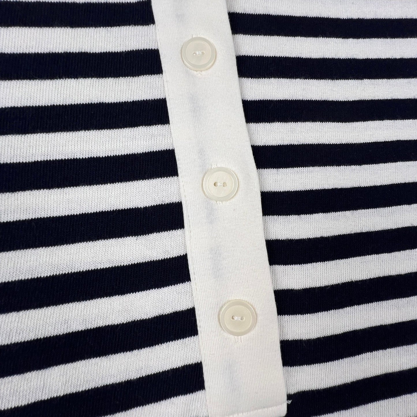 Polo Dress Knit Preppy Medium 100% Cotton Striped Mini Universal Thread