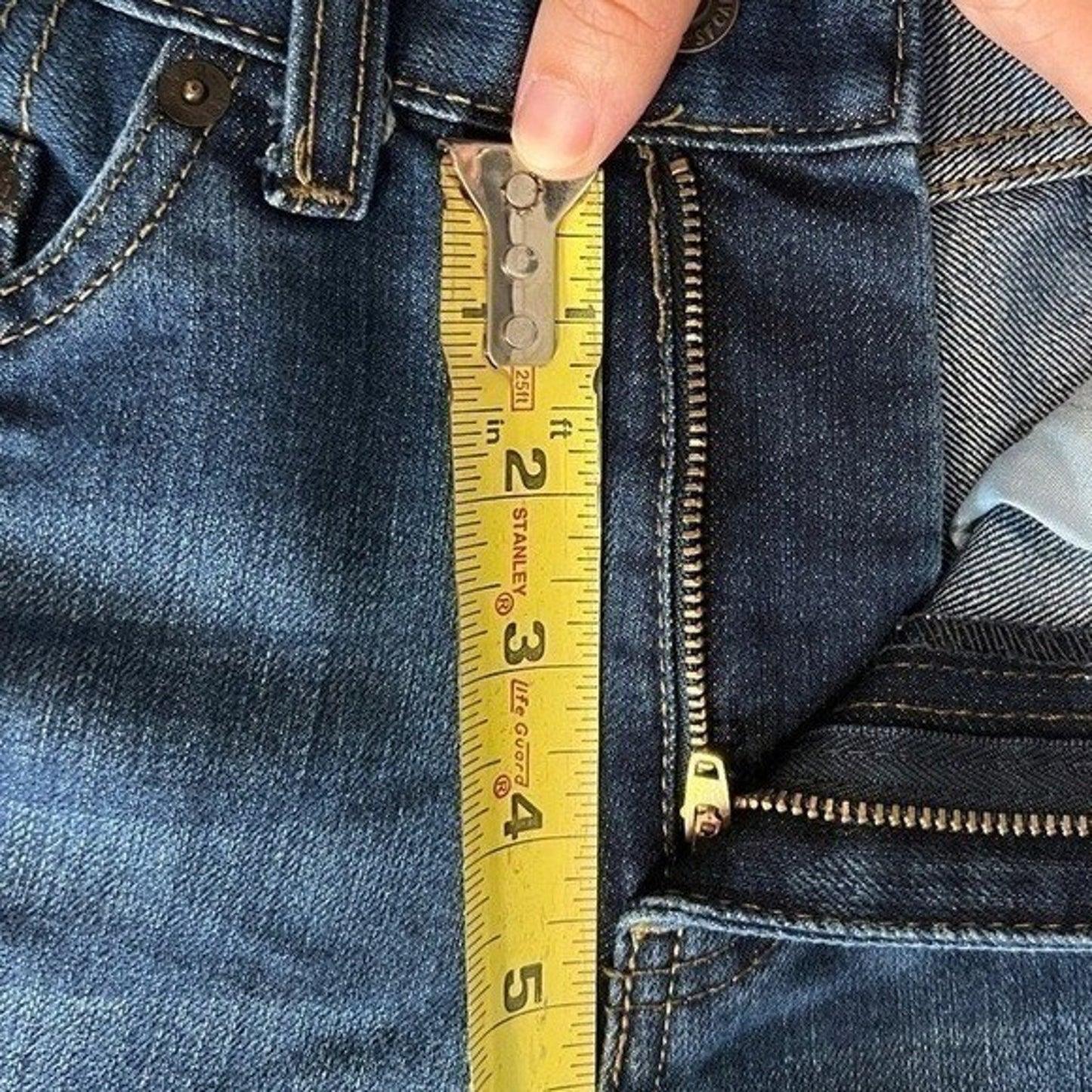 Levi's 505 Jeans Women's Size 14 Slim Fit 25 x 27 Dark Wash Denim Regular Cowboy