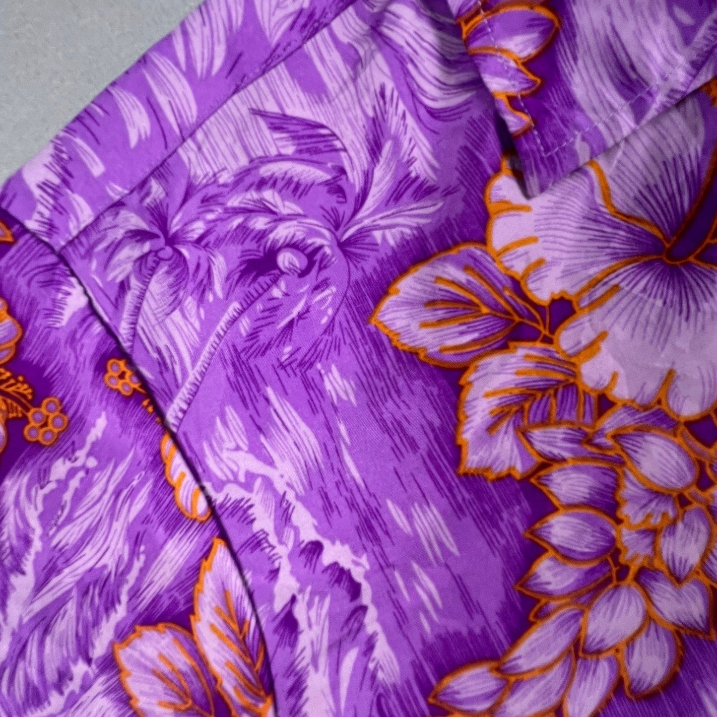 Maui Trading Company Hawaiian Shirt Mens Large Hibiscus Floral Aloha Beach