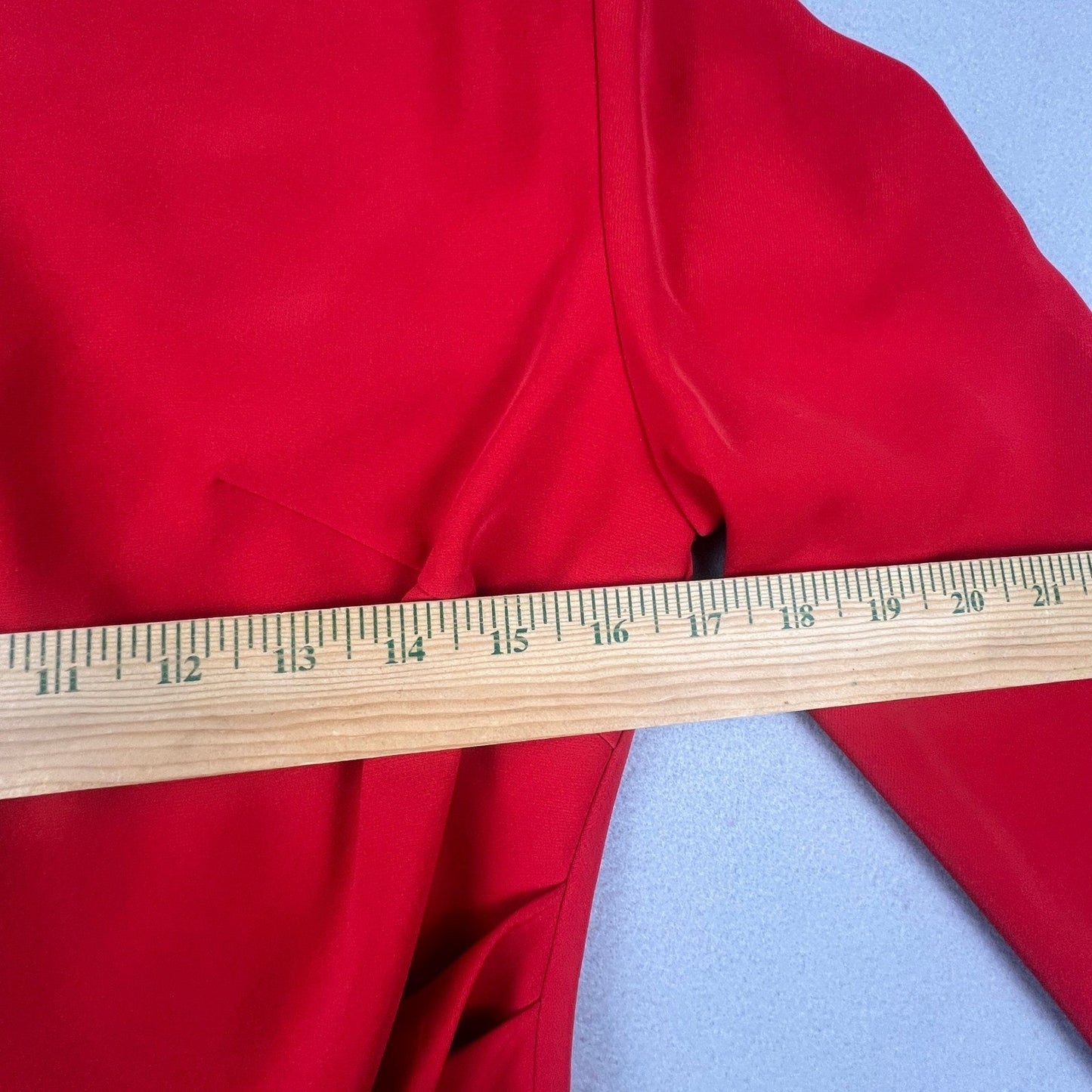FORE Wrap V-Neck Midi Dress Womens Red Long Sleeve Ruched Cocktail Holiday Party