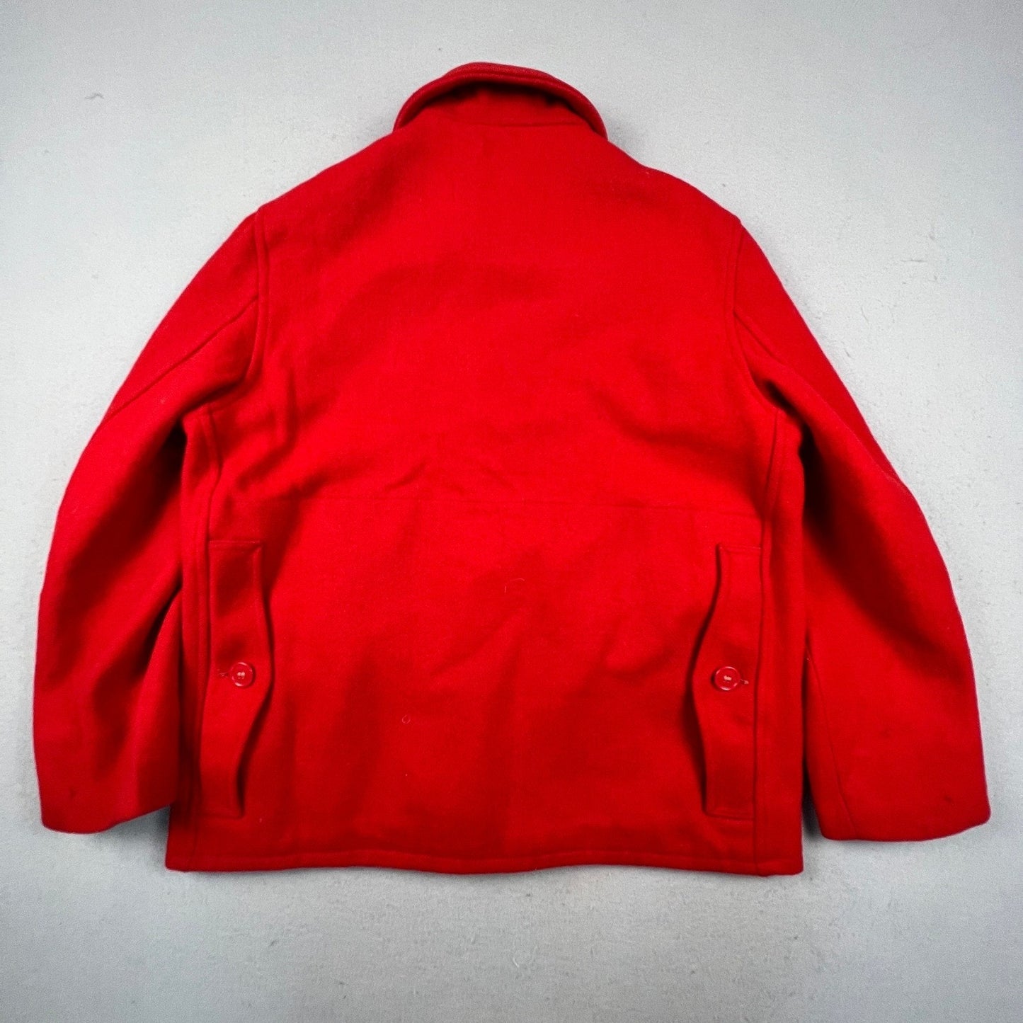 Vintage Sears Sportswear Wool Cruiser Jacket Mens L Red Hunting Game Pocket 60s