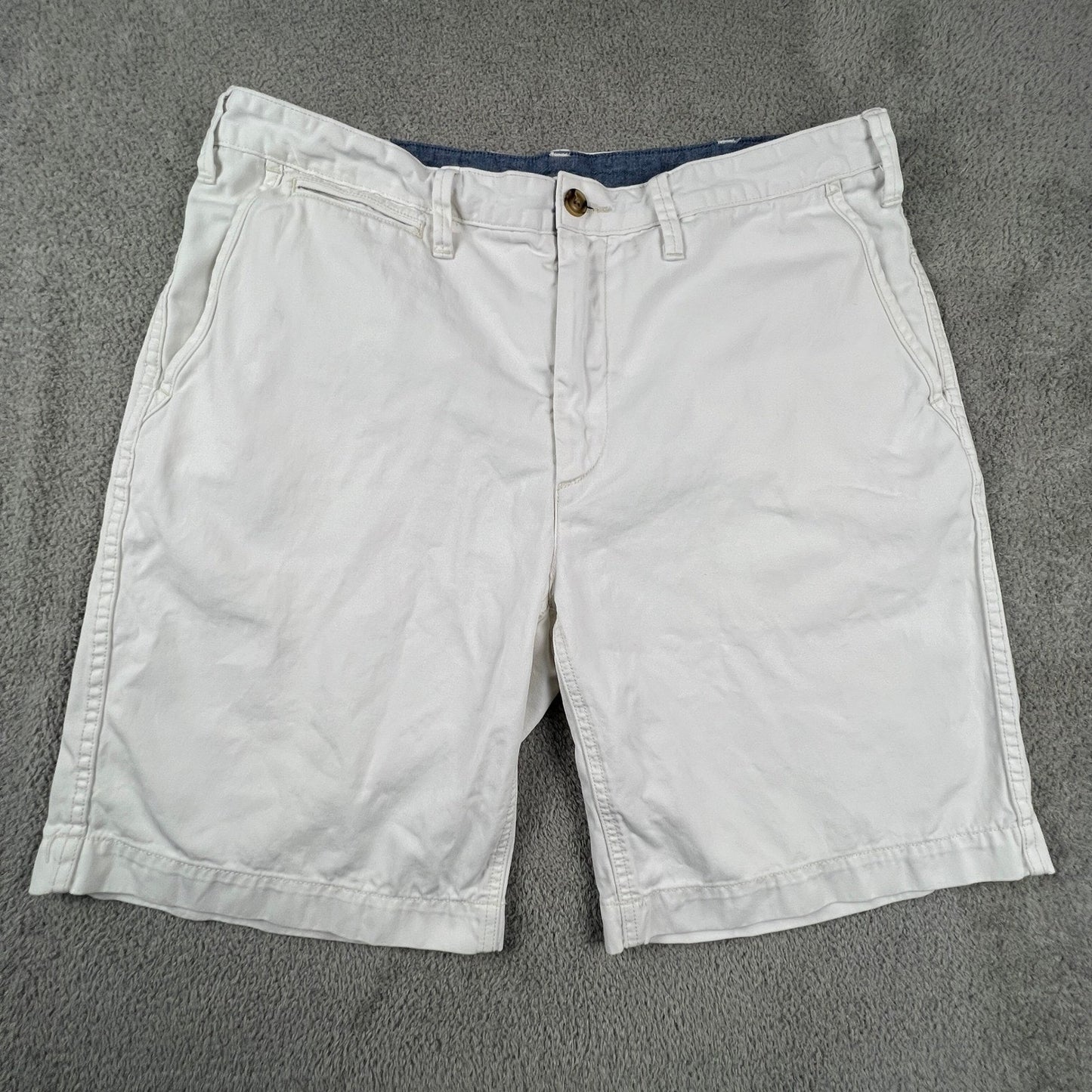 Polo Ralph Lauren Relaxed Fit Chino Shorts Mens 36 Wite Cotton Twill Preppy Golf