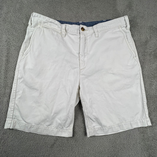 Polo Ralph Lauren Relaxed Fit Chino Shorts Mens 36 Wite Cotton Twill Preppy Golf