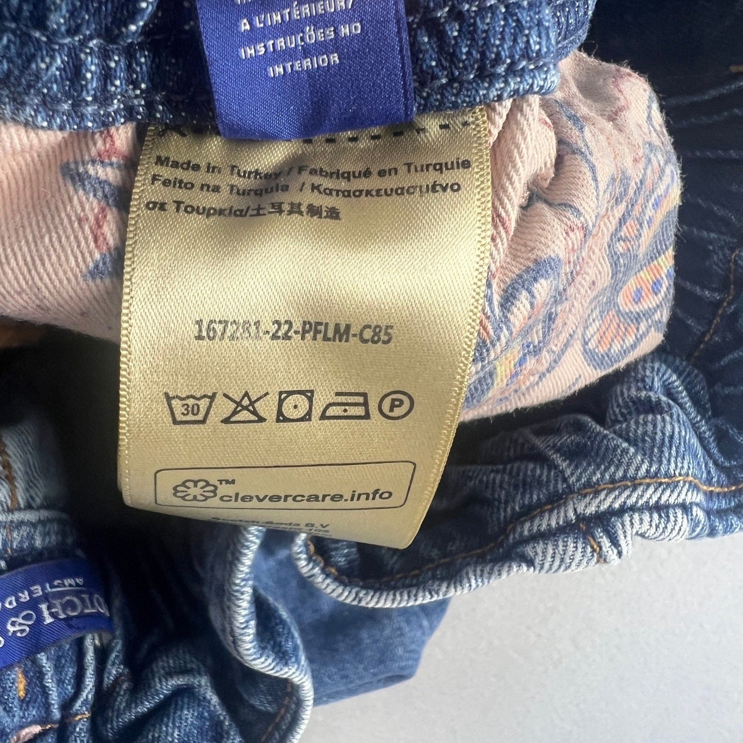 Scotch & Soda Paperbag Jeans Womens 28 Blue High Rise Tapered The Breeze Denim