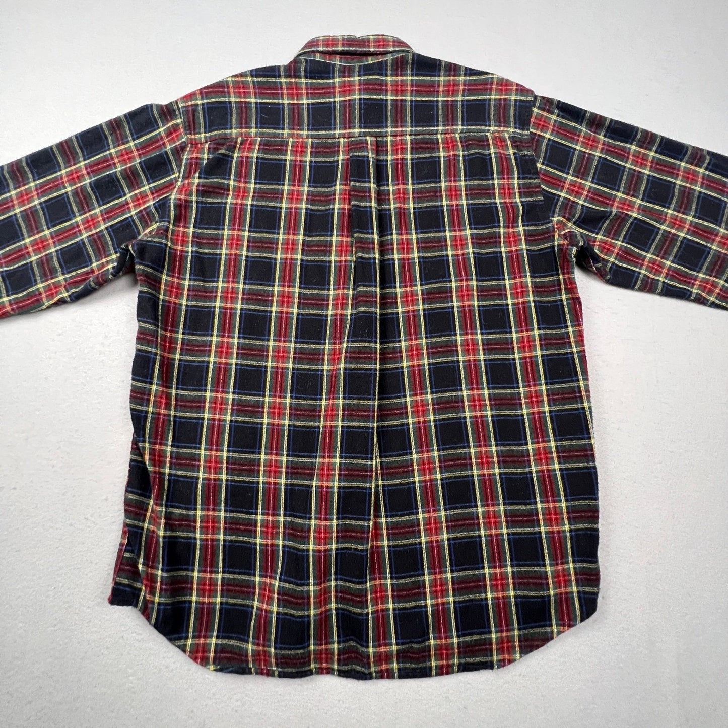 VTG L.L. Bean Flannel Shirt Mens Medium Regular Plaid Cotton Outdoor Casual